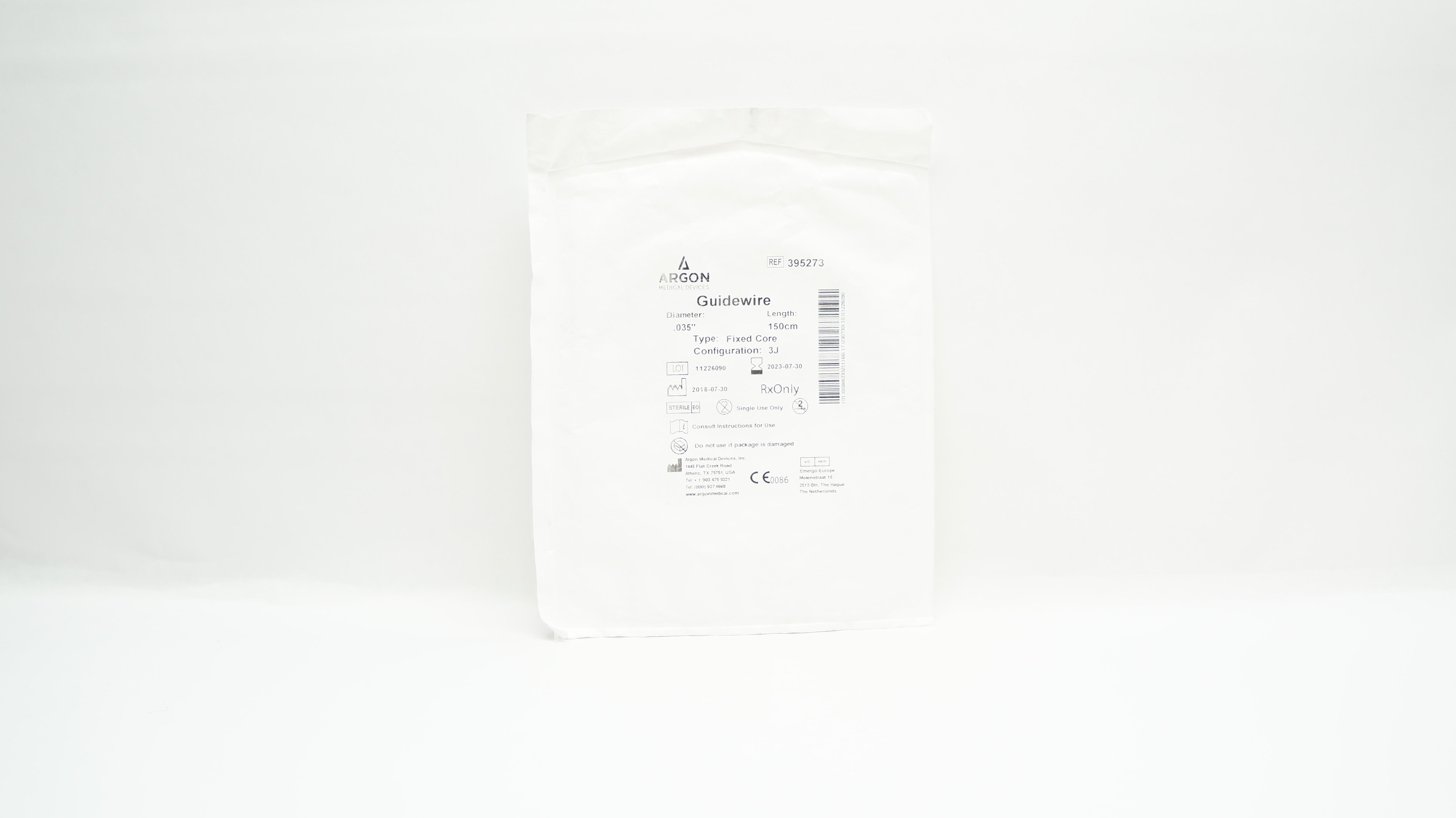 Argon 057505 Guidewire .035inch x 150cm 3J