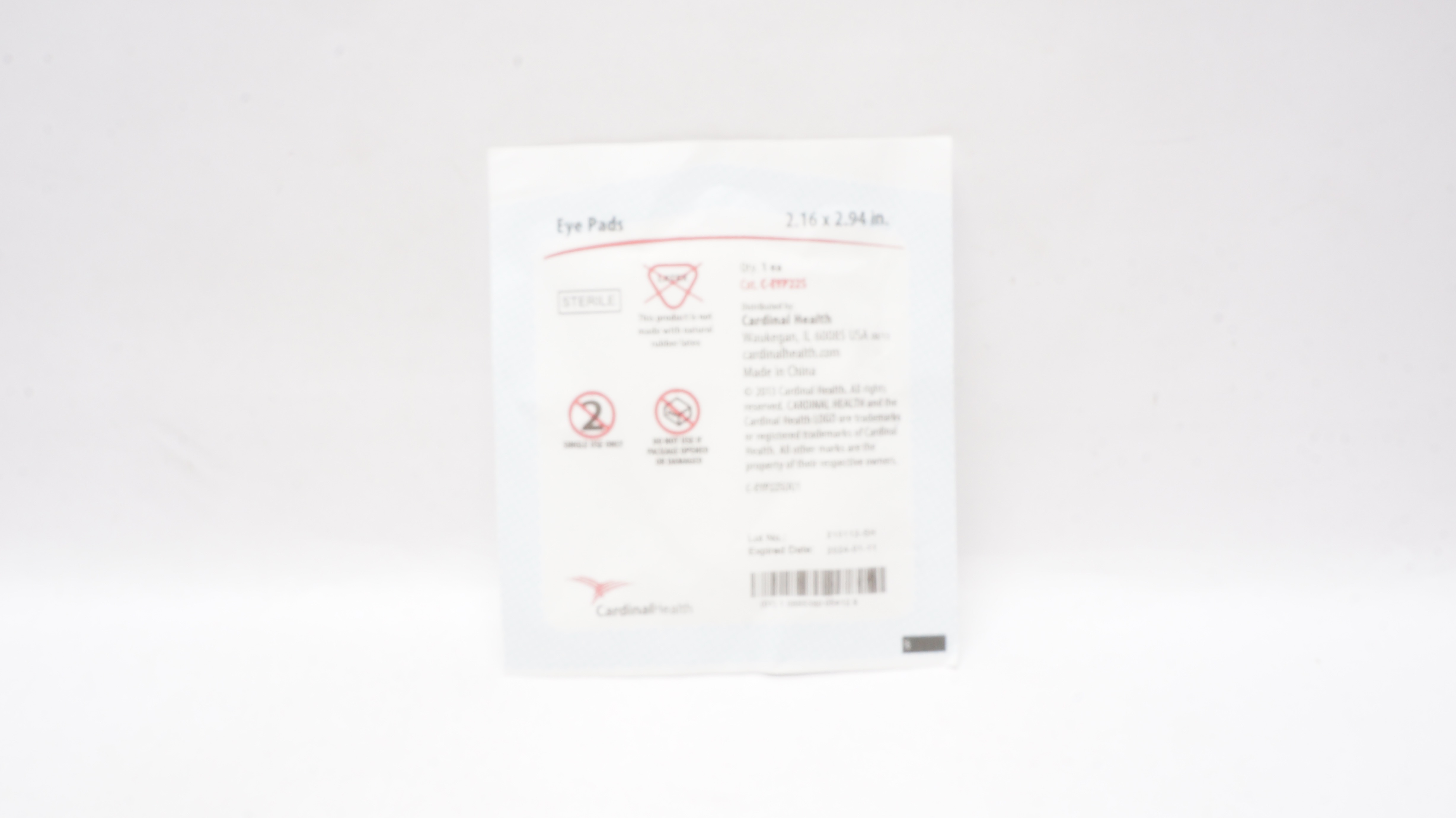 Cardinal Health C-EYP225 Eye Pads 2.16 x 2.94inch