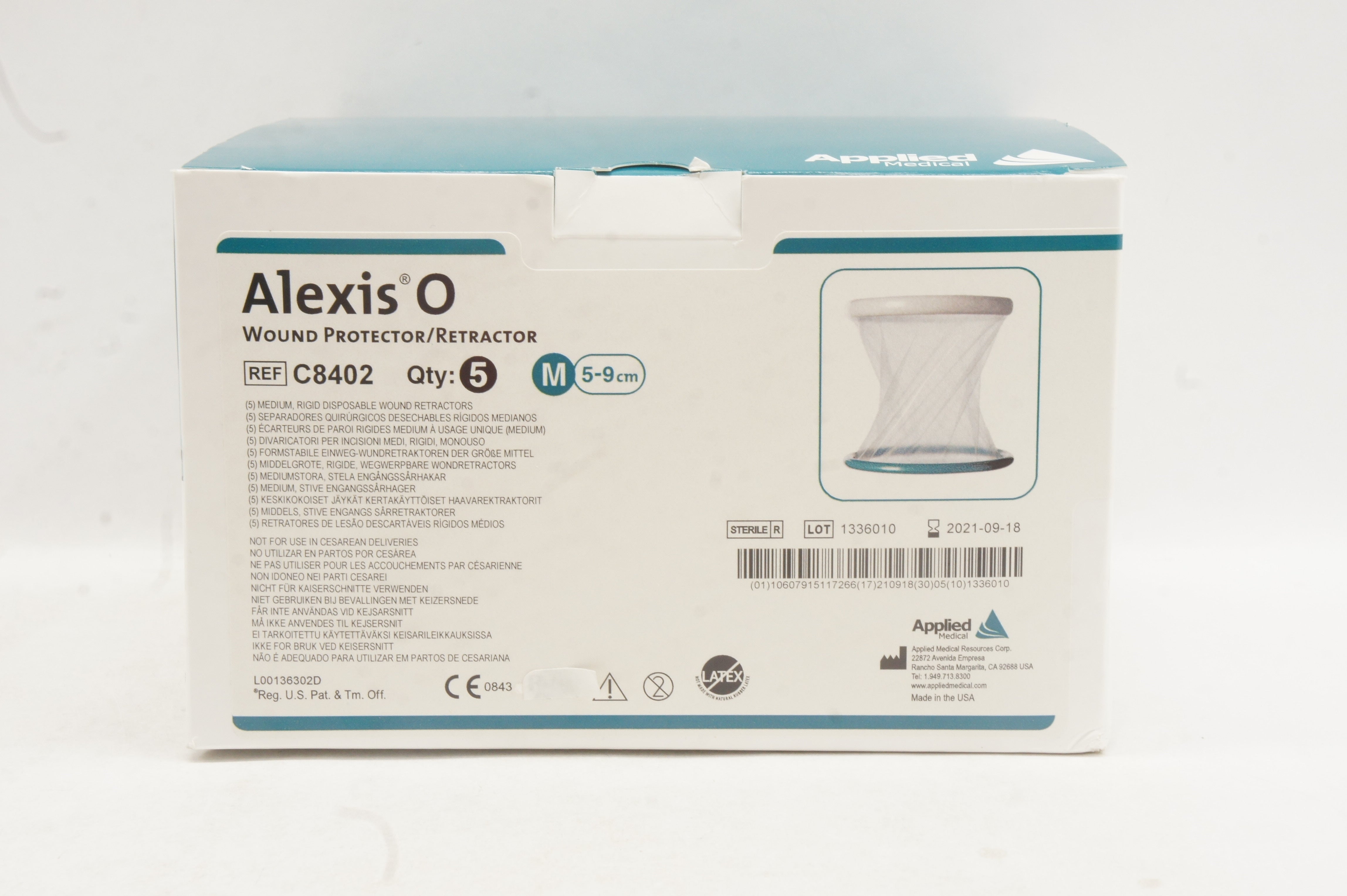 Applied Medical C8402 Alexis O Wound Protector/Retractor M 5-9 cm - Box 5