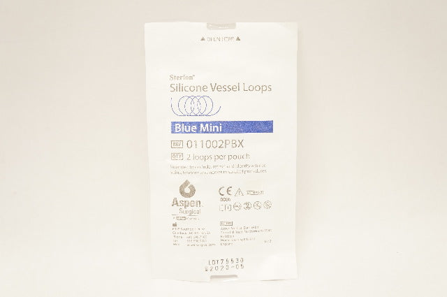 Vessel Loop Kit Aspen 011002PBX Silicone Vessel Loops, Blue Mini 2 Loops Per Pouch (x)