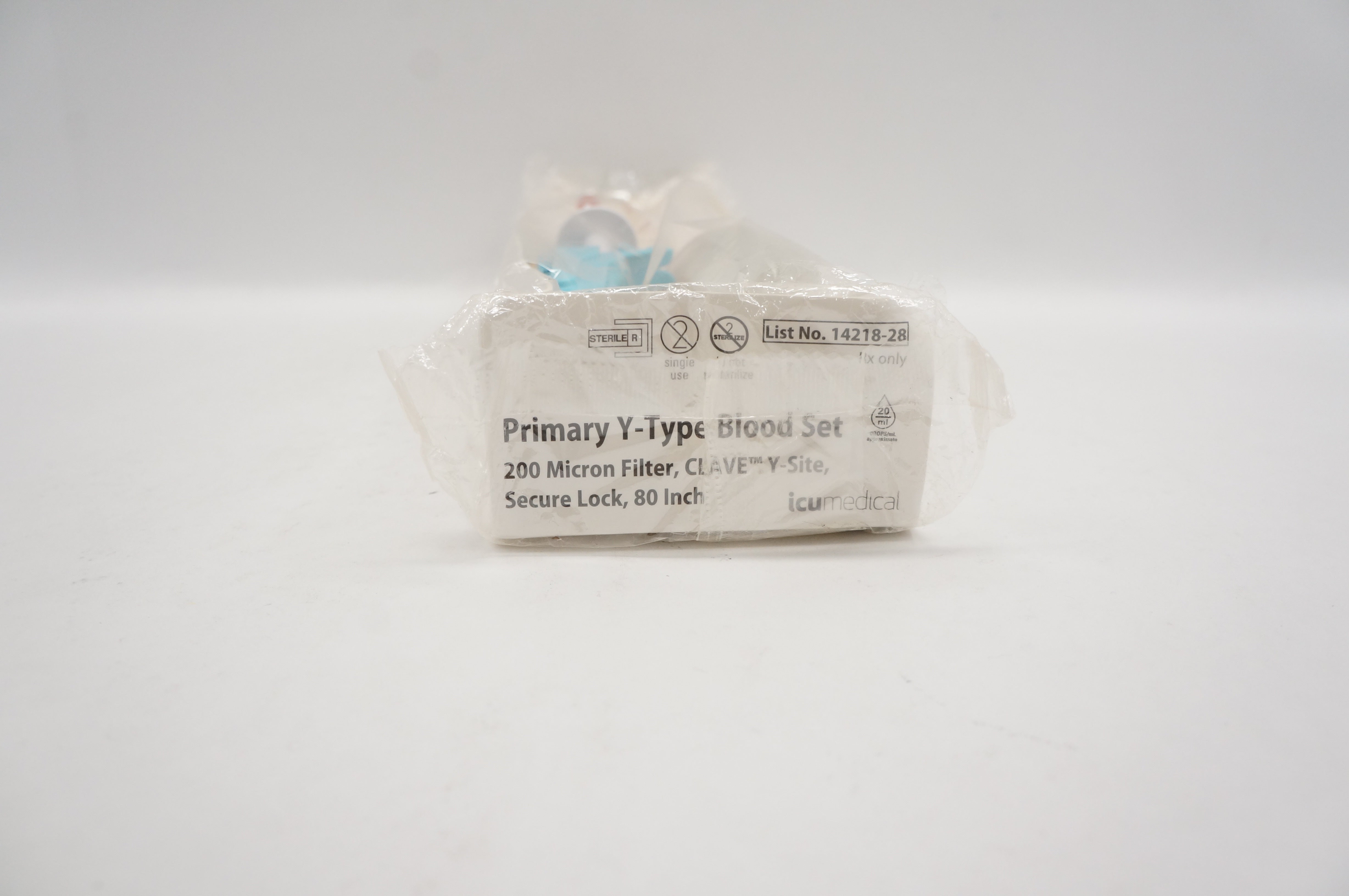 ICu Medical 14218-28 Primary Y-Type Blood Set 20ml 200Micron