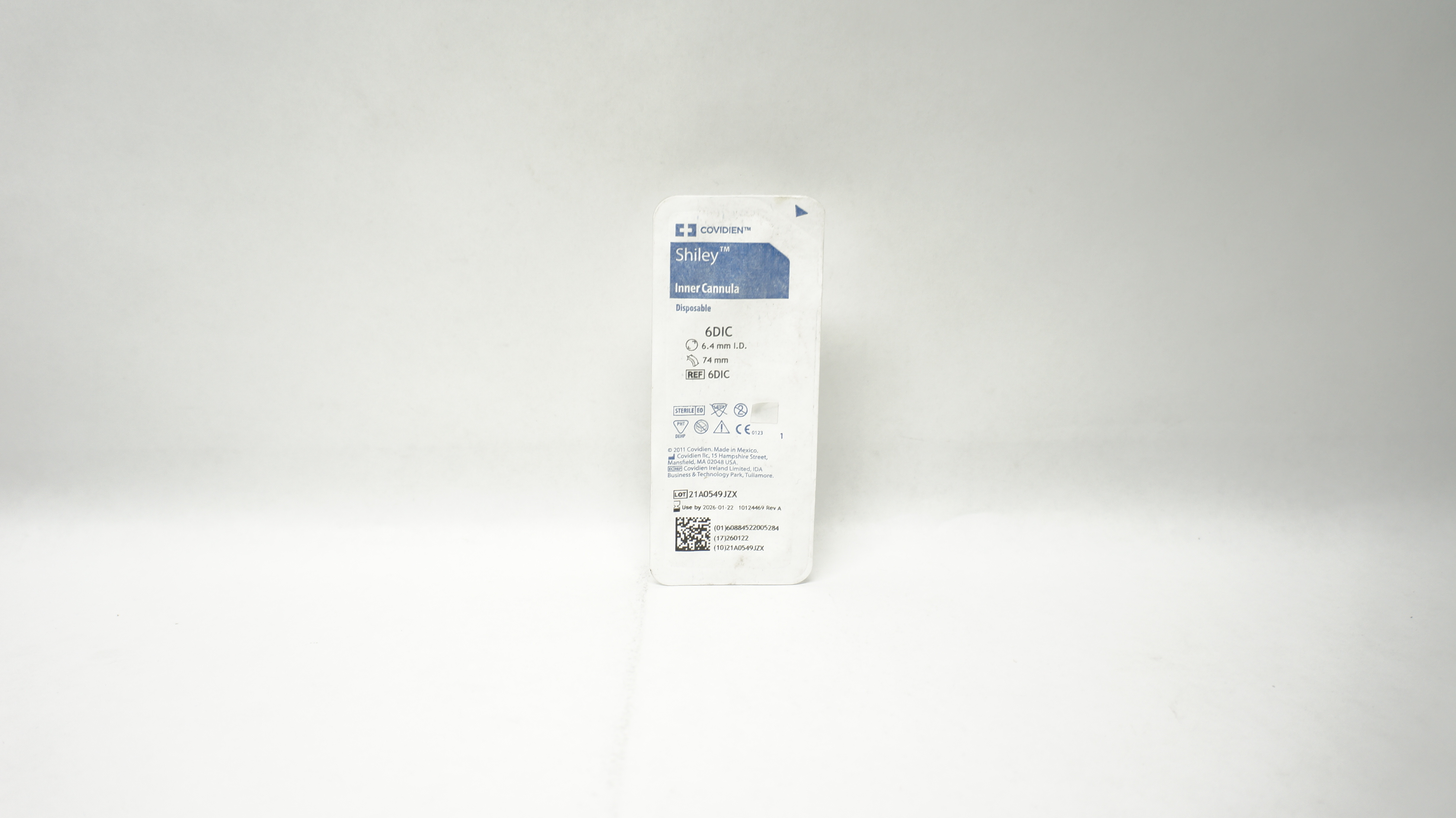 Covidien 6DIC Shiley Inner Cannula Disposable 6.4mm I.D. x 74mm