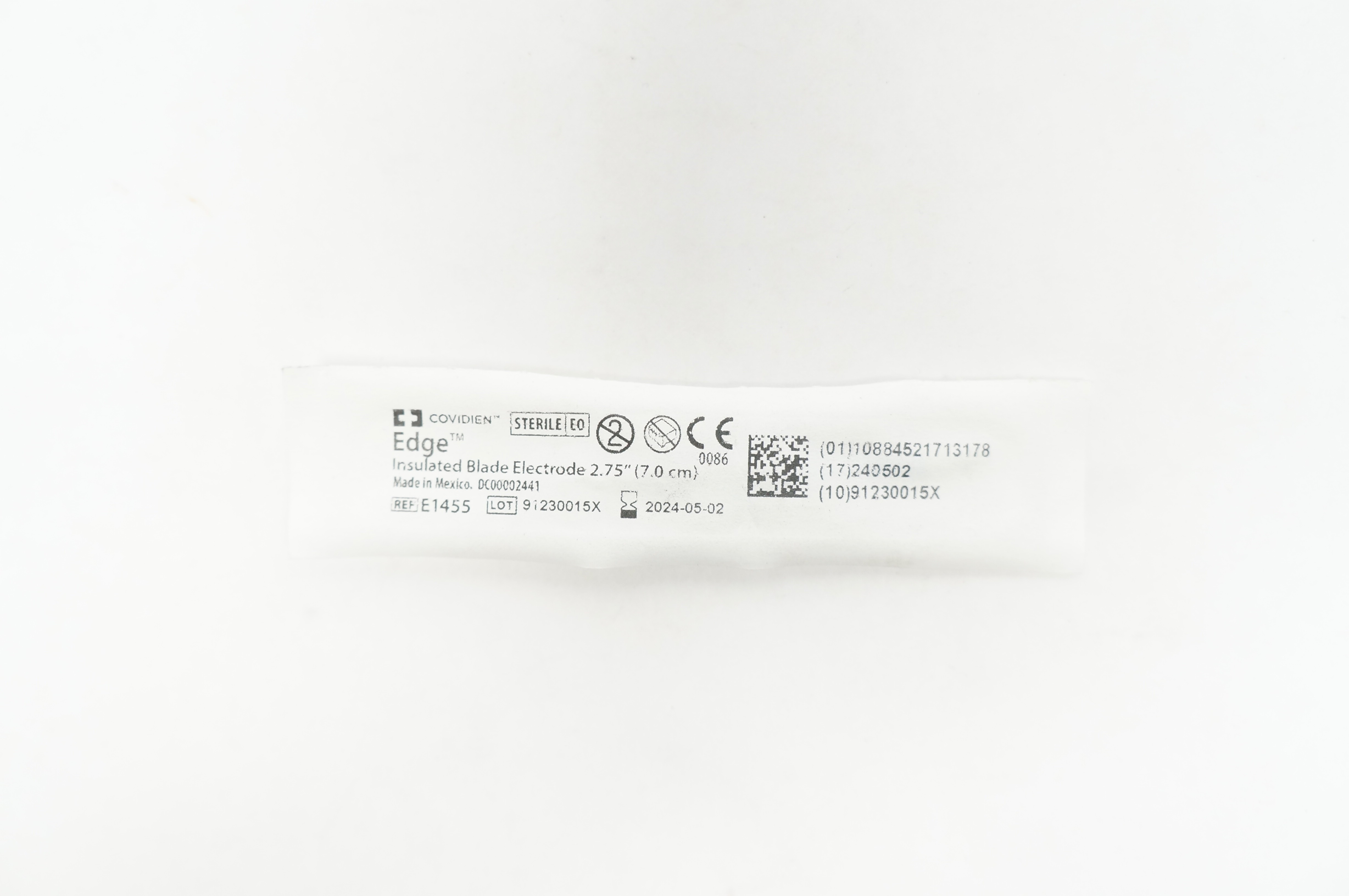 Covidien E1455 Edge Insulated Blade Electrode 2.75inch