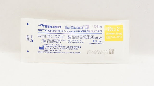 Terumo SG3+2051 SurGuard Safety Hypodermic Ndle 2inch