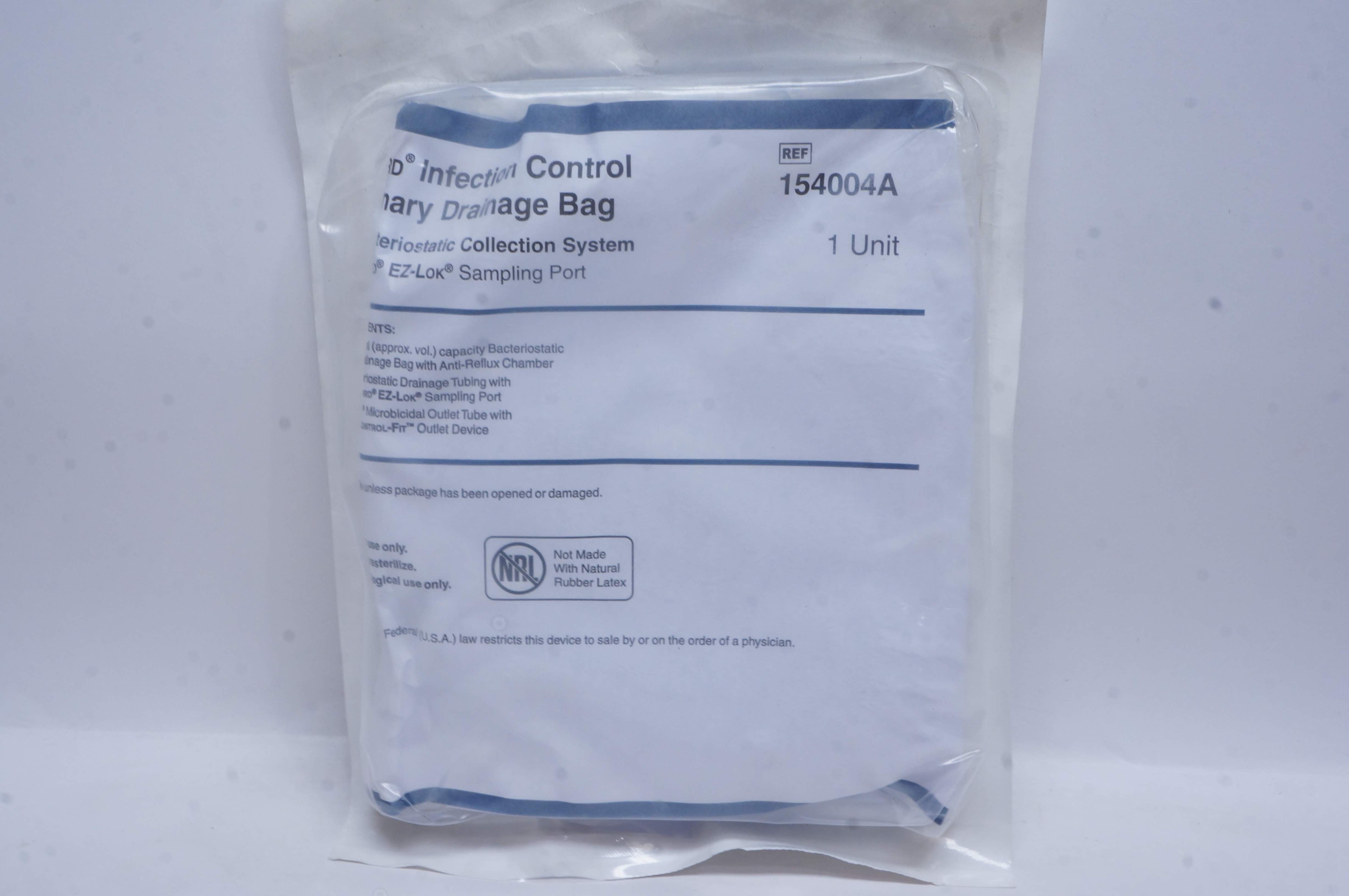 Bard 154004A Infection Control Urinary Drainage Bag 2000ml Approx.