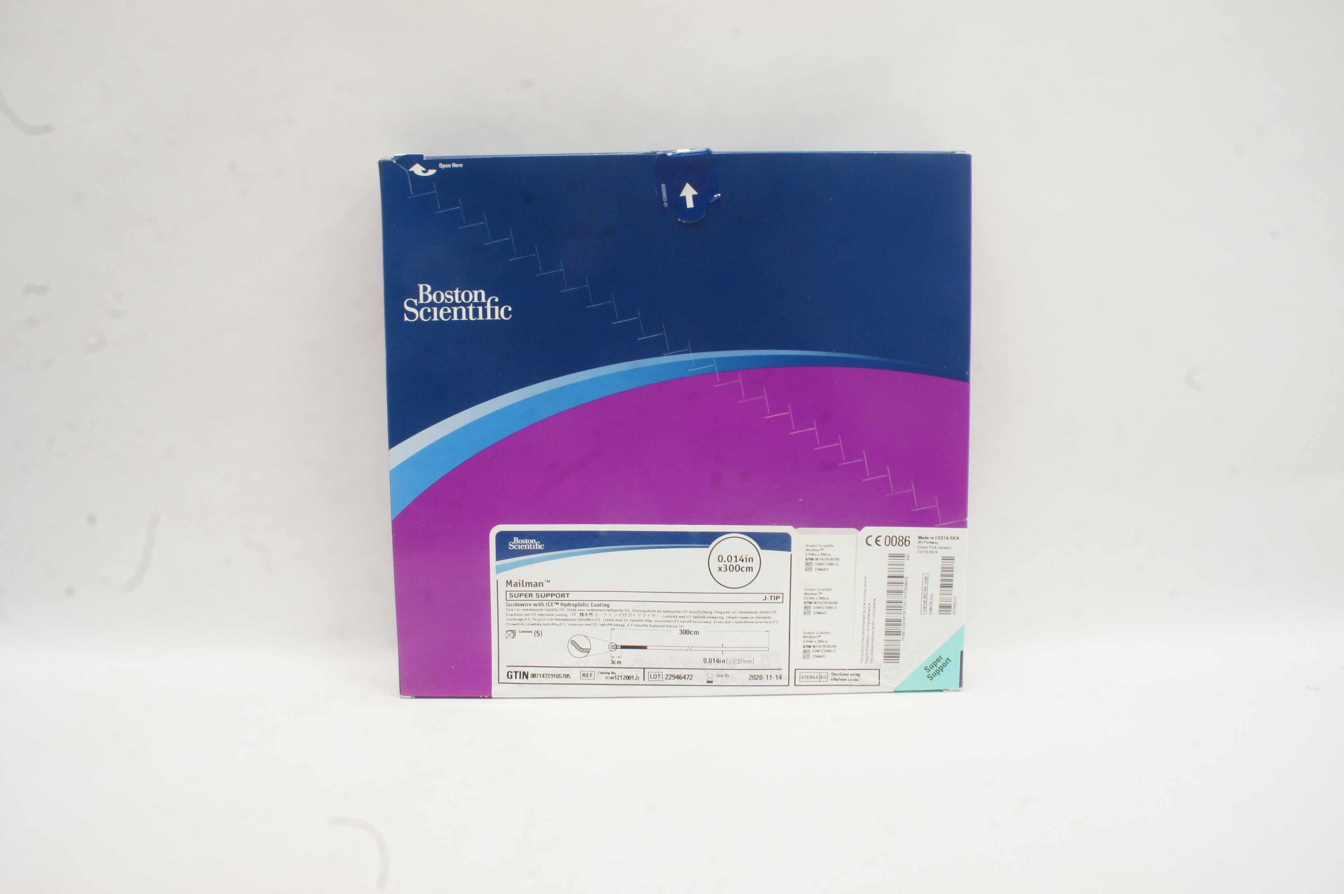 Boston Scientific 1212001 J Mailman Guidewire  0.014 inch x 300 cm (x)