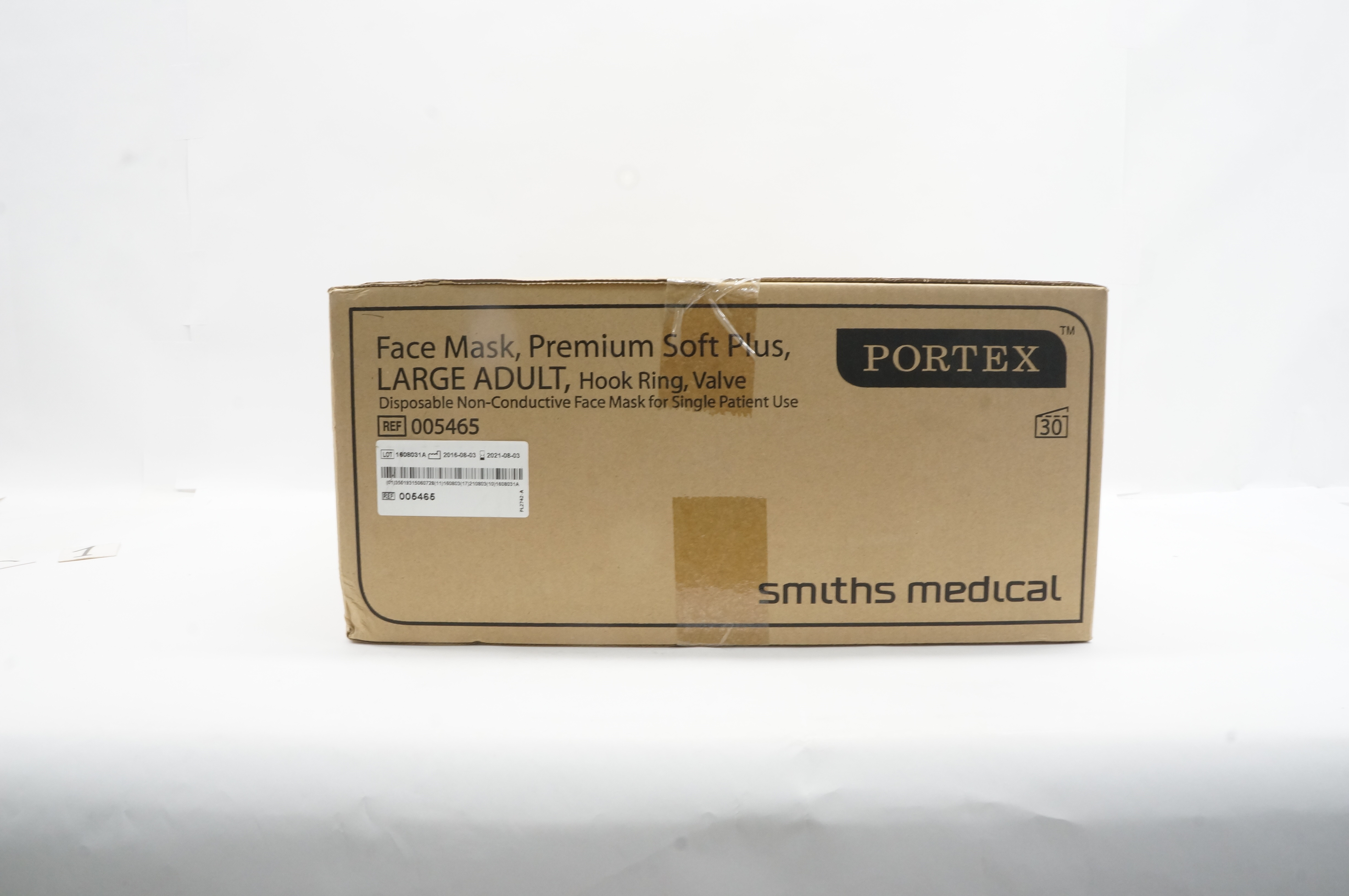 Smiths Medical 005465 Poretx Face Mask Premium Soft Plus Large - Case of 30(x)