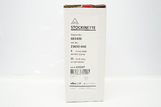 Alba Health 23650-040 Tubular Stockinette Cotton Tubular 4inch x 25yrds.