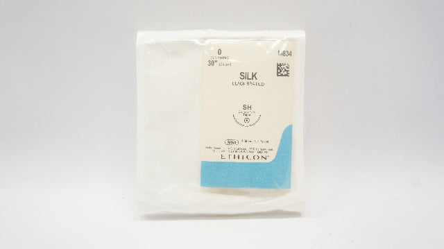 Ethicon M834 0 Silk Stre SH 26mm 1/2c Taper, 30inch (x)