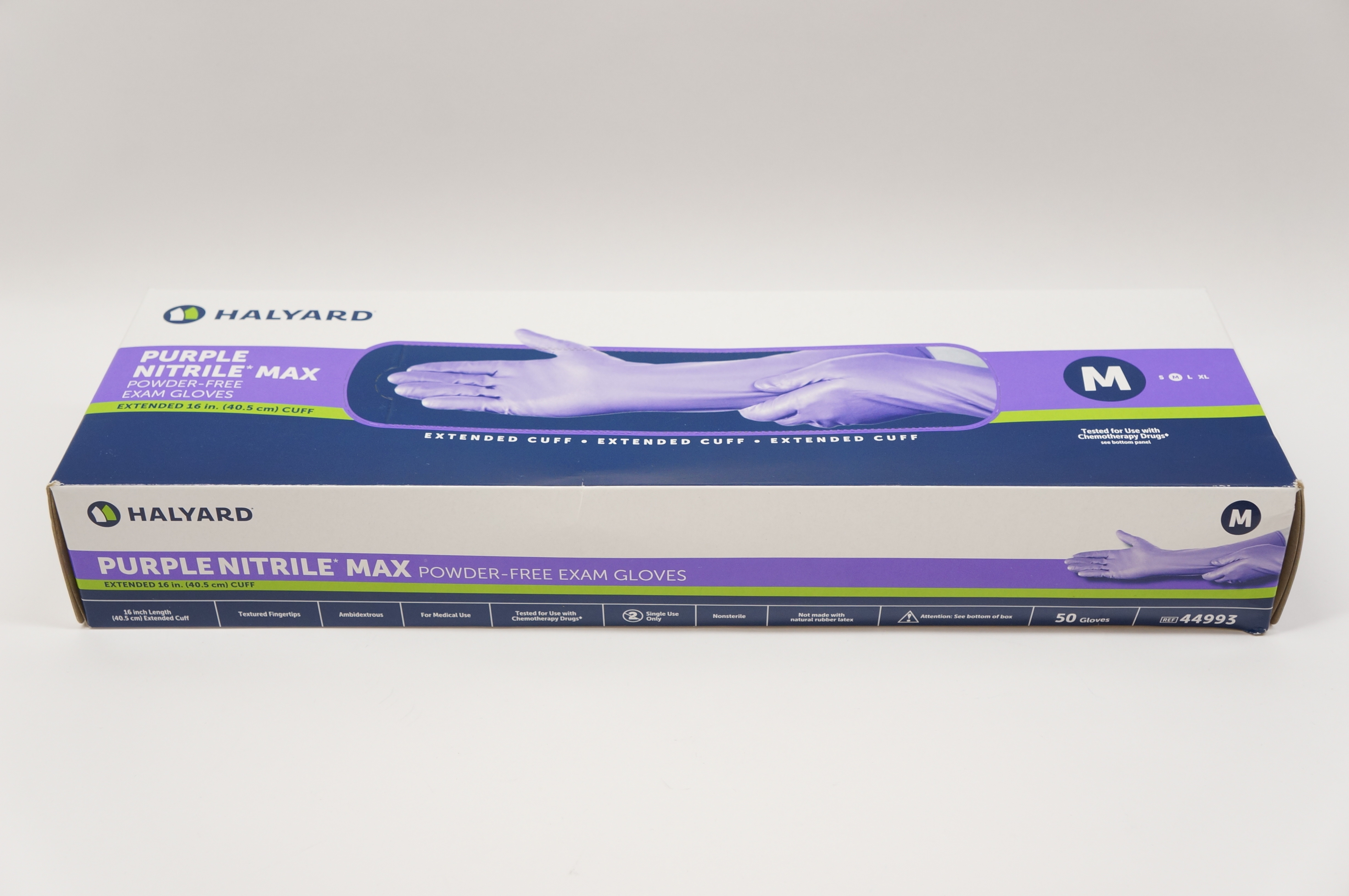 Halyard 44993 SafeSkin Purple Nitrile Max Powder-Free Exam Gloves