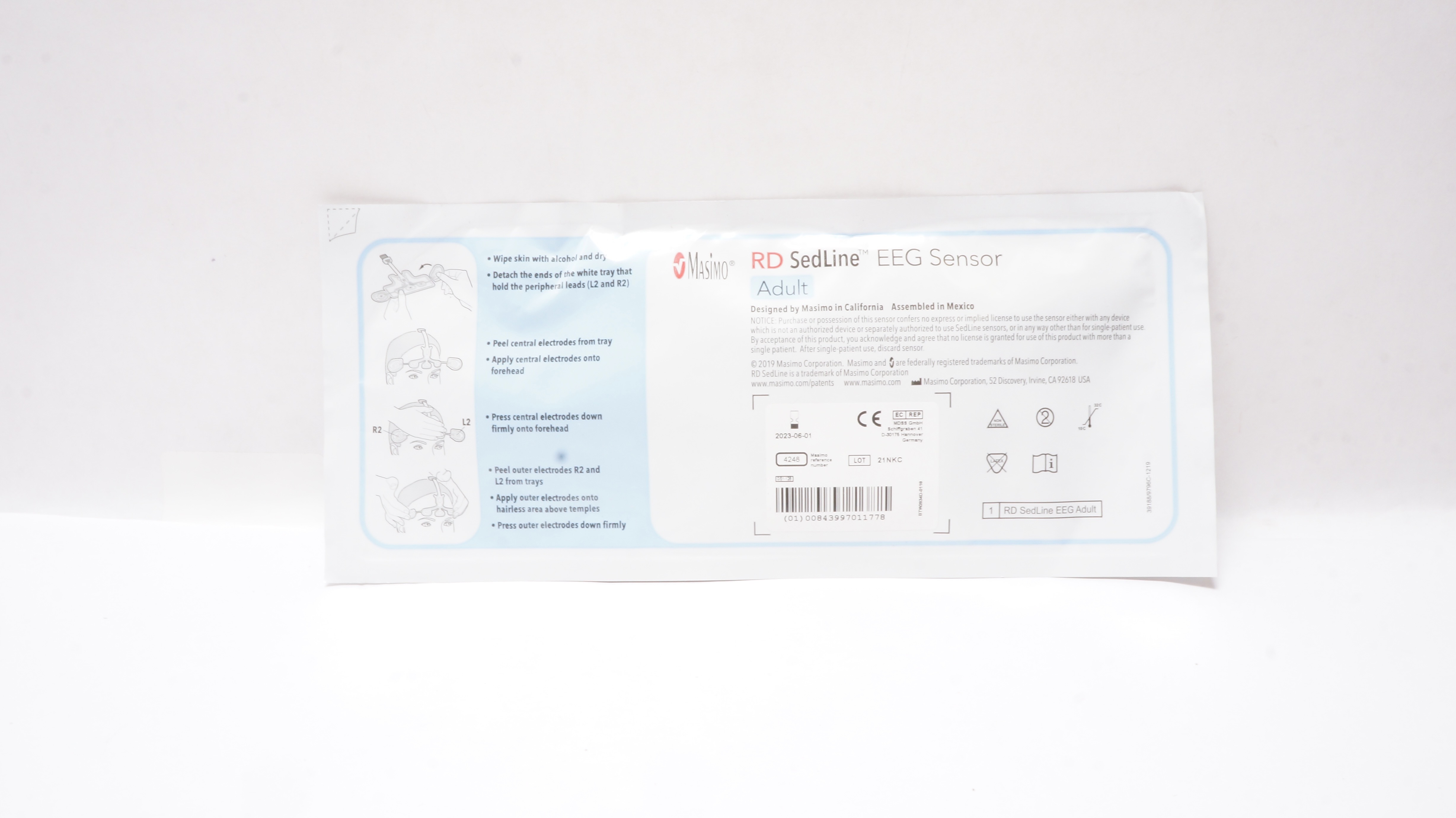 Masimo 4248 RD SedLine EEG Sensor, Adult (x)