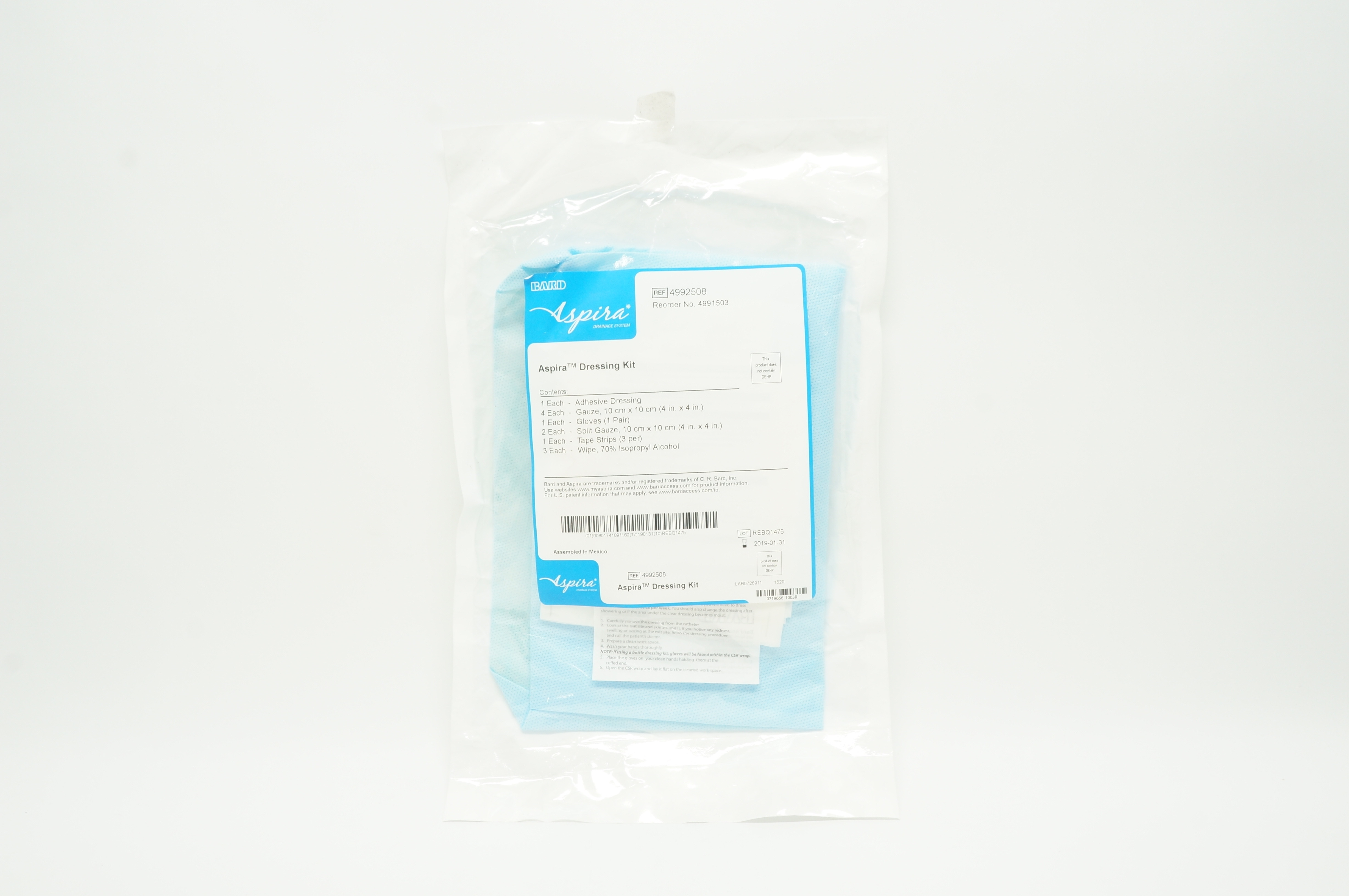 Bard 4992508 /4991503 Aspira Dressing Kit (x)