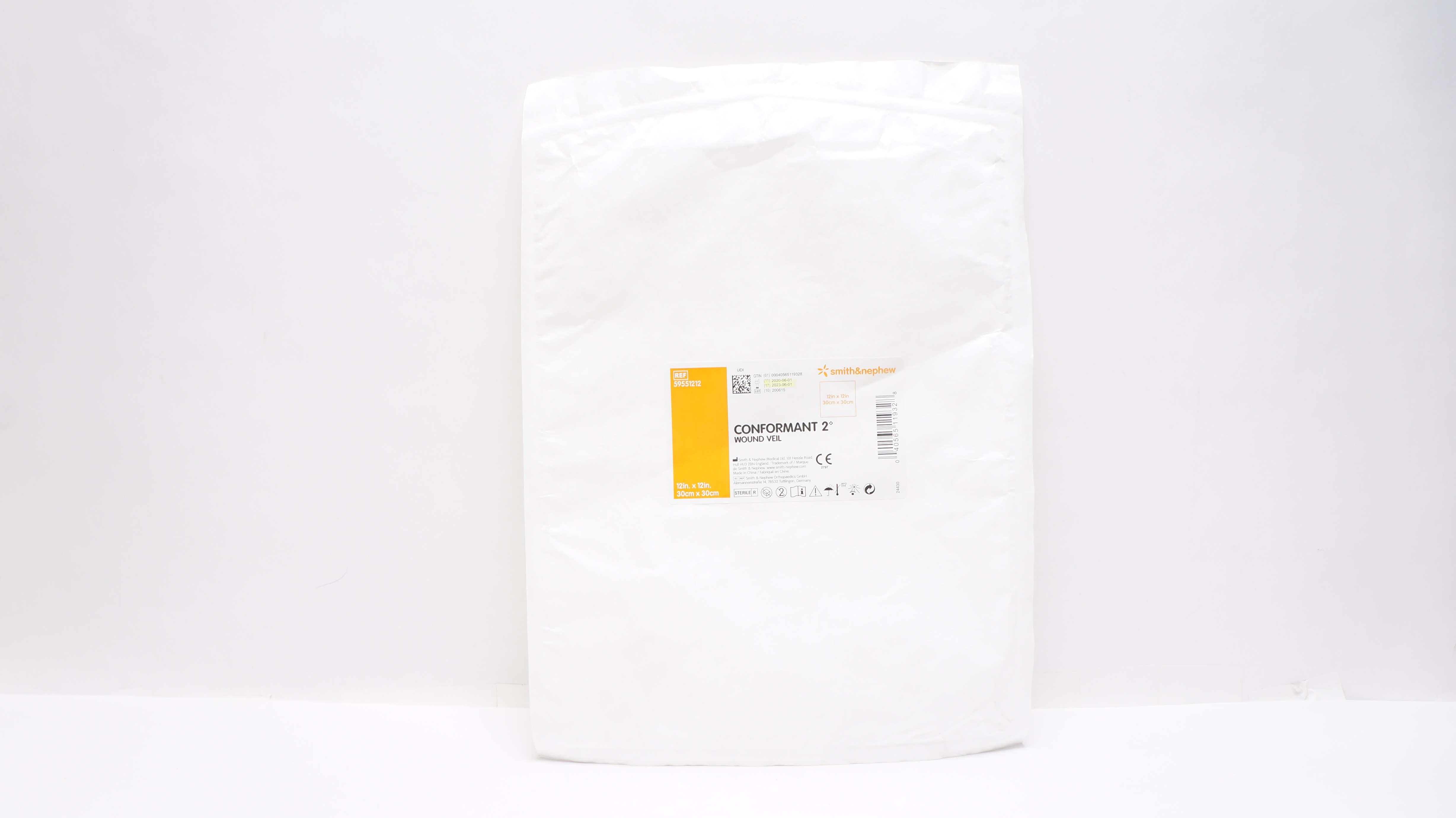 Smith&Nephew 59551212 Conformant 2 Wound Gel 12inch x 12inch (x)