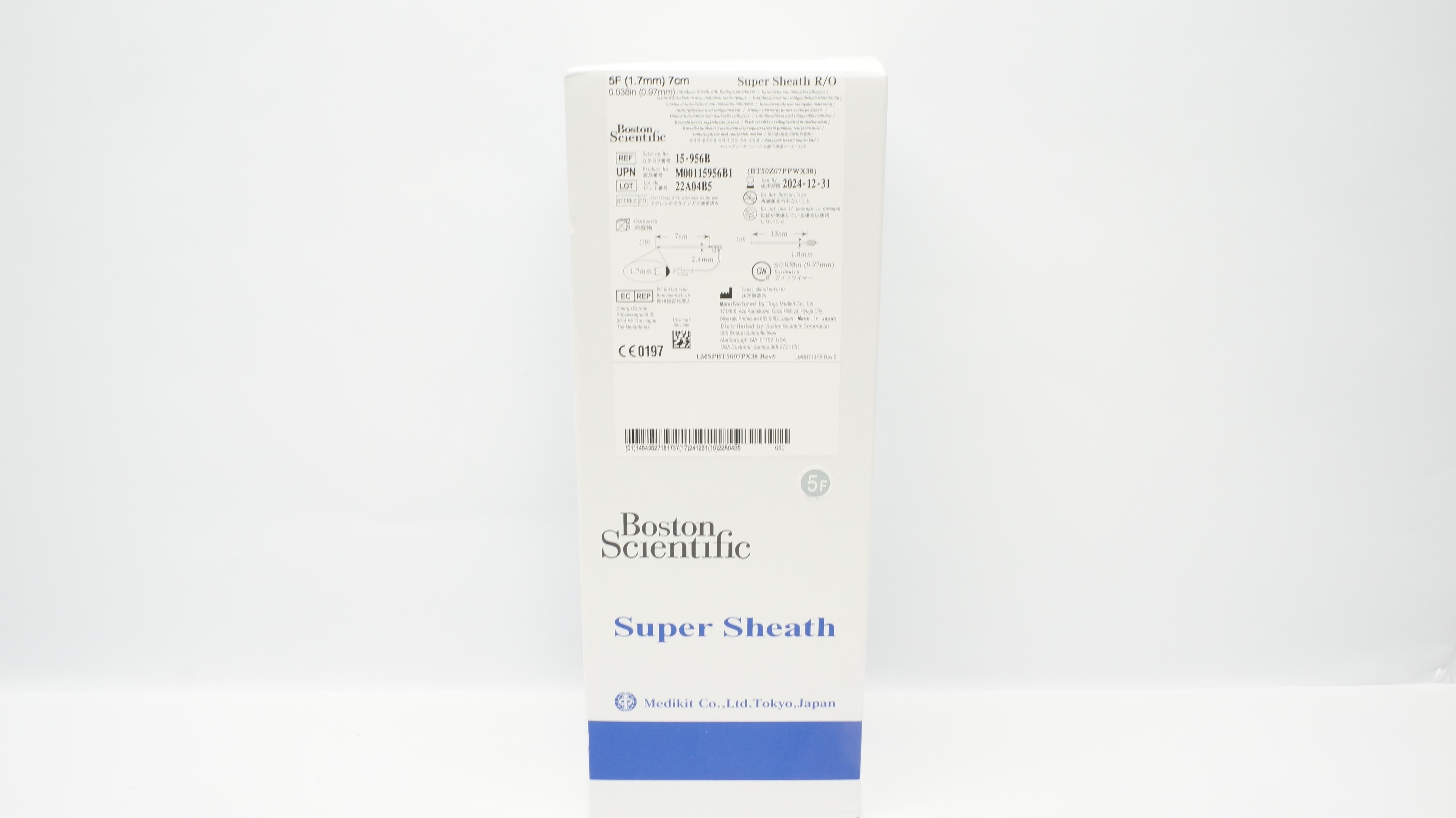 Togo Medikit 15-956B Boston Scientific Super Sheath R/O Introducer Sheath 5F (x)