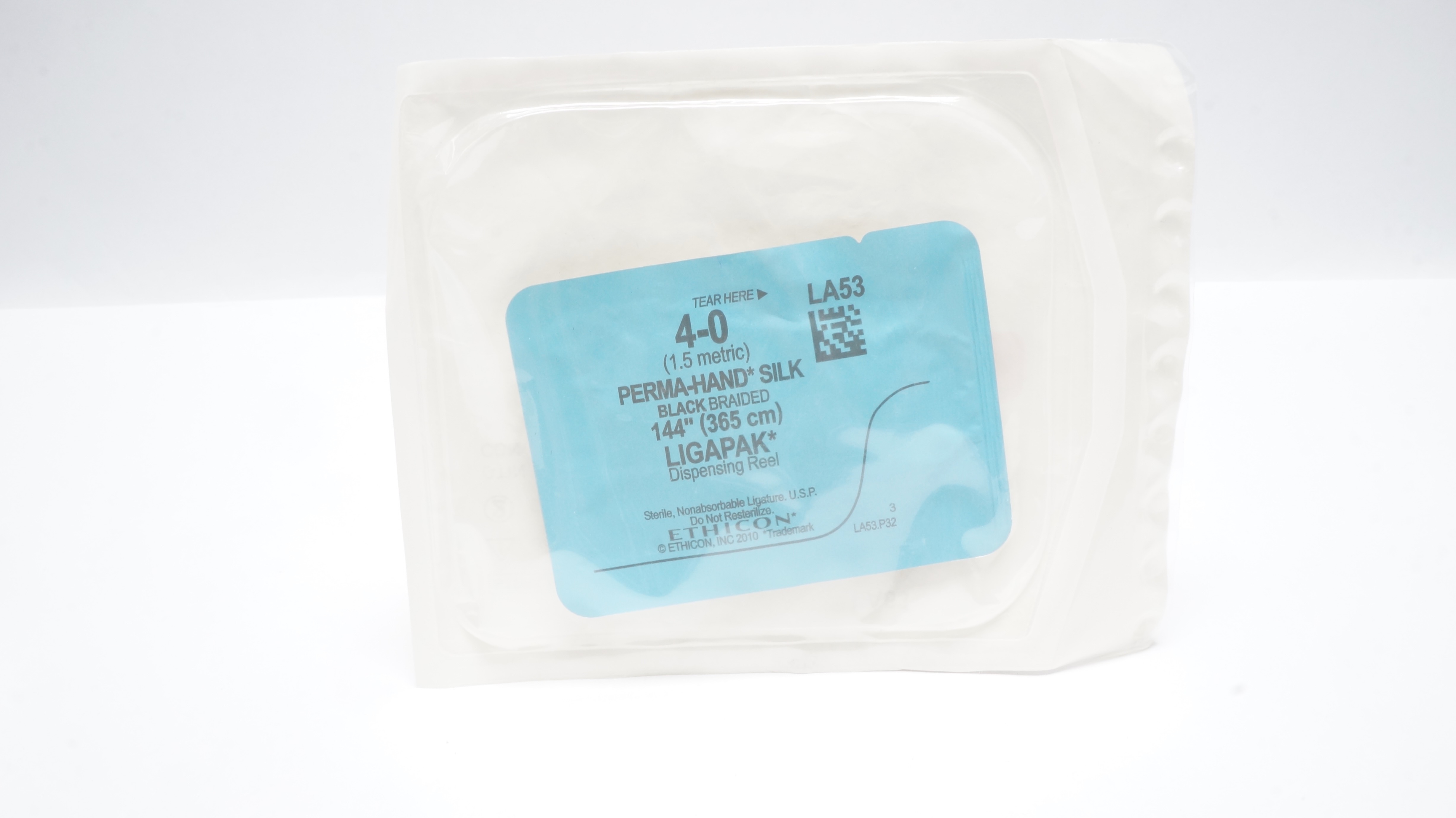 Ethicon LA53 4-0 PERMA-HAND SILK Stre LIGAPAK Dispensing Reel, 144 inch (x)
