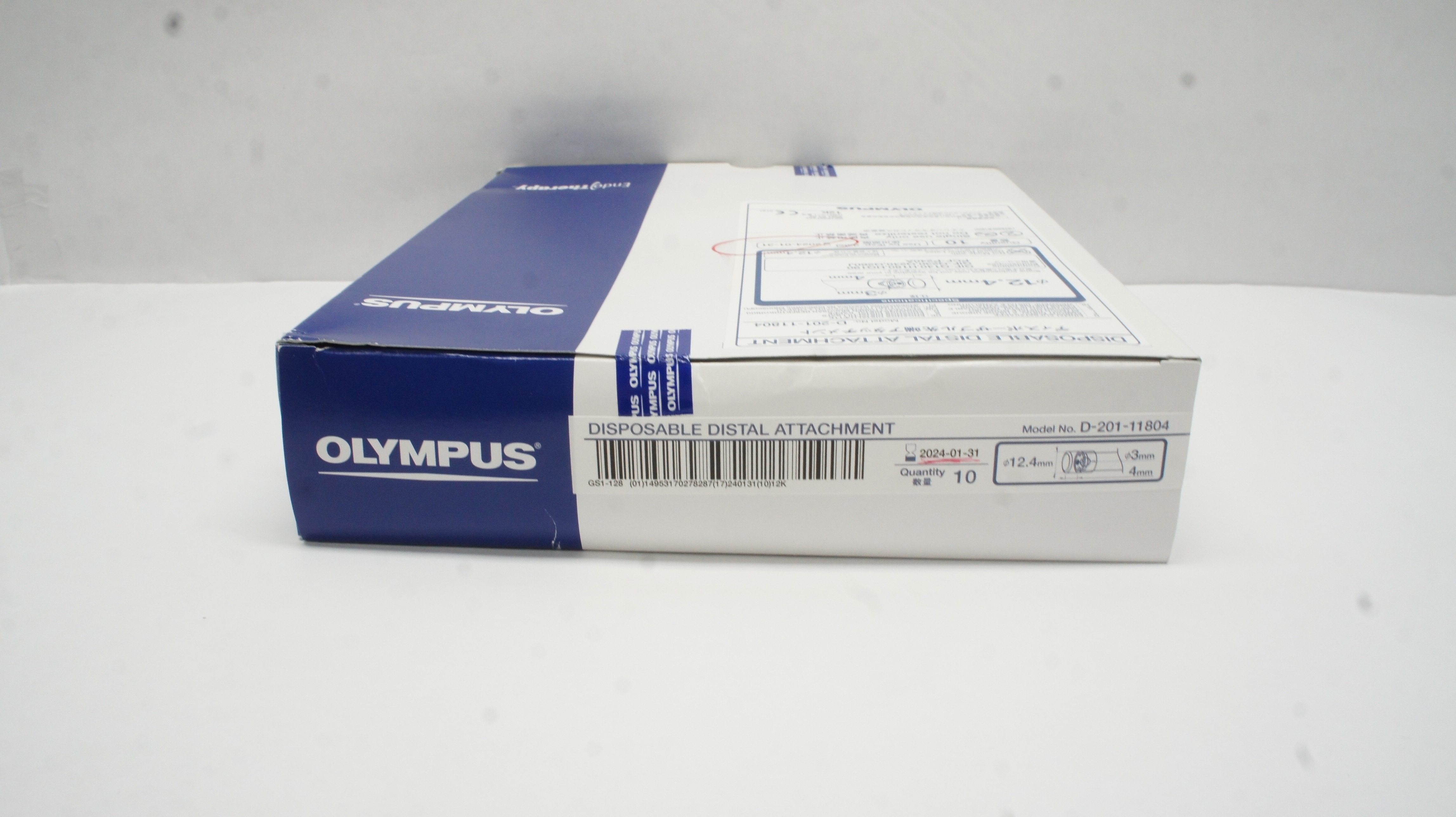 OLYMPUS D-201-14304 DISPOSABLE DISTAL ATTACHMENT 15.0 mm/3mm/4mm (IN