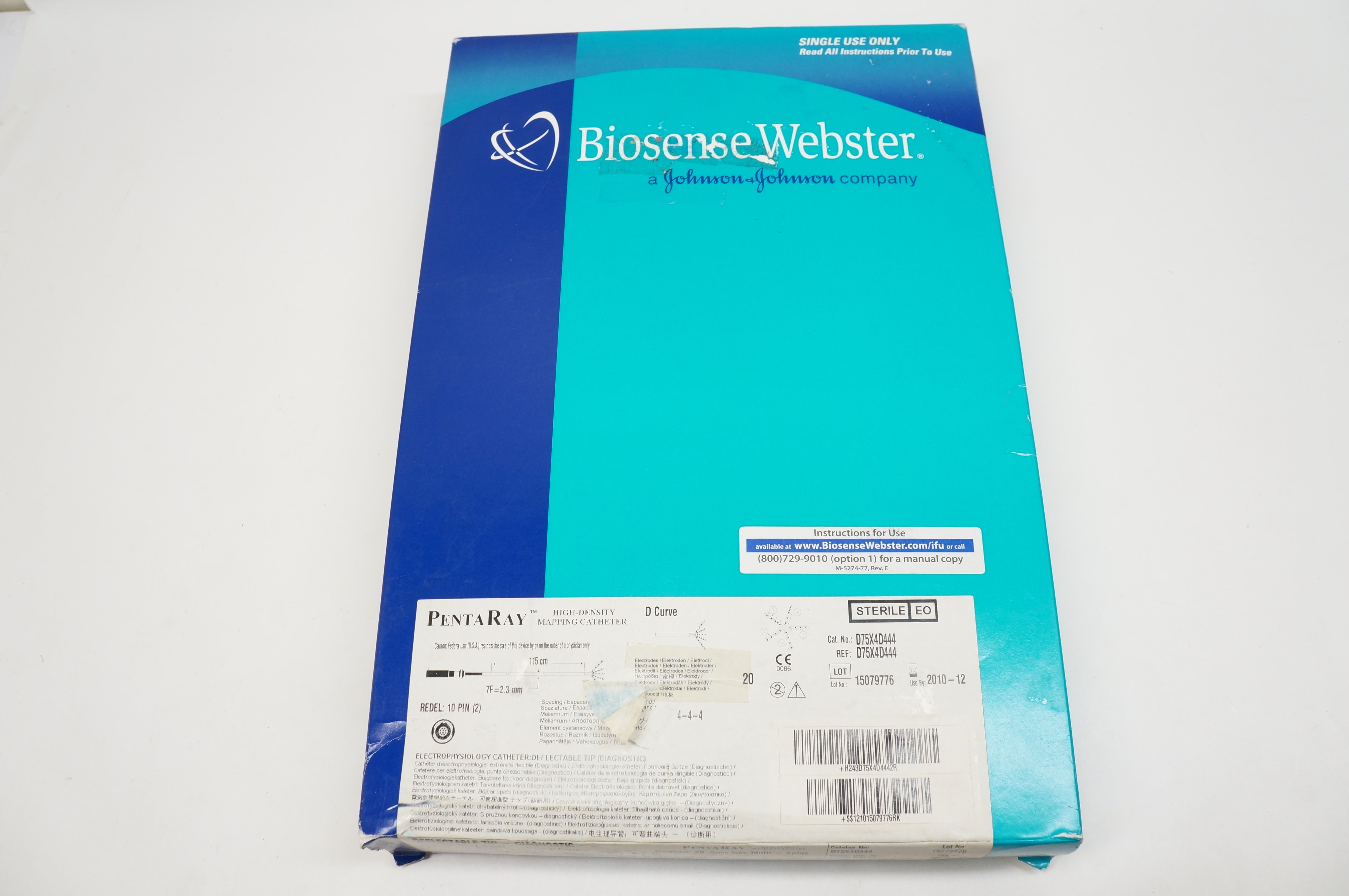 Biosense Webster D75X4D444 Deflectable Tip Diagnostic 7F (x)