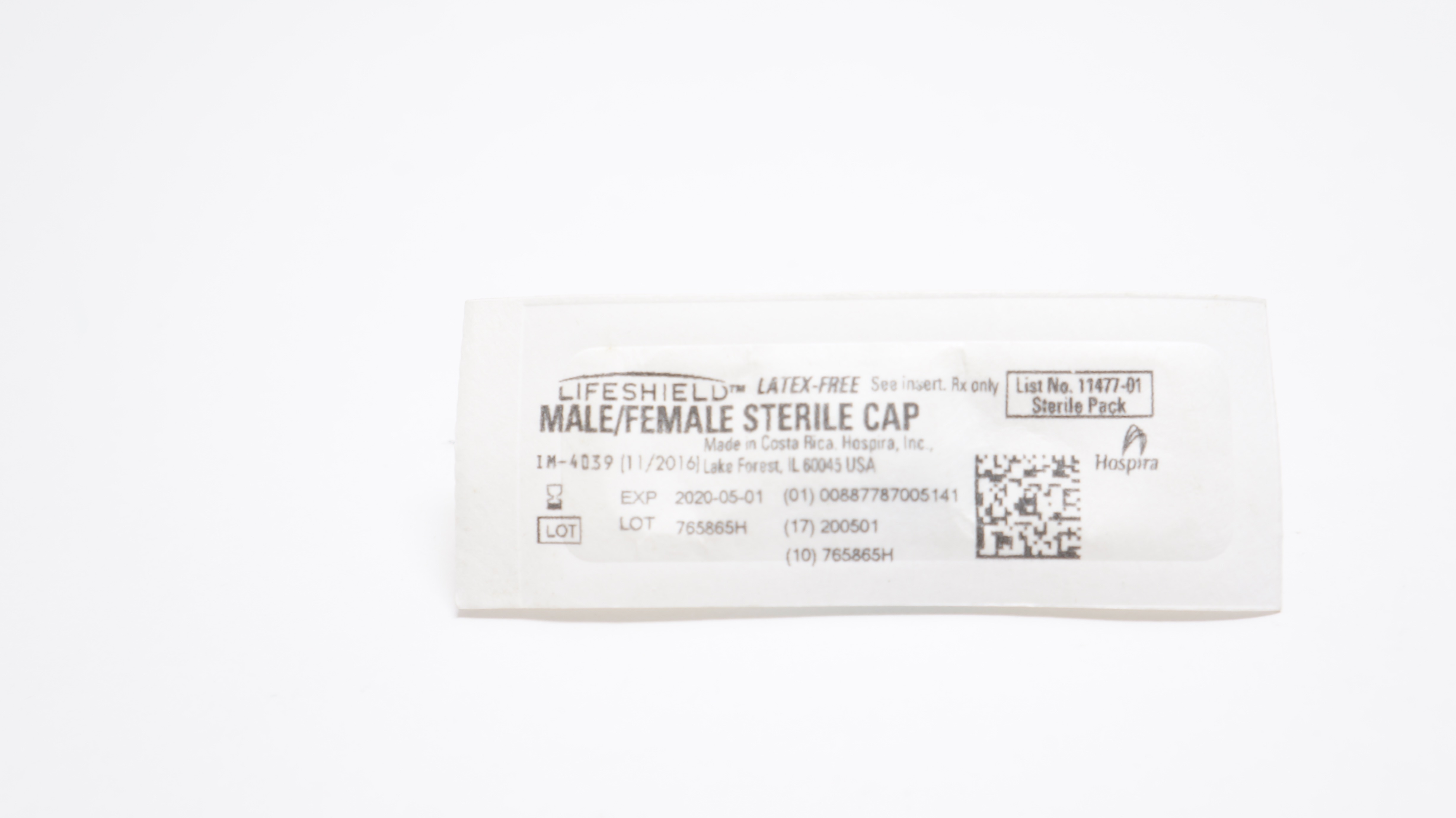 Hospira 11477-01 Lifeshield Male/Female Sterile Cap (x)