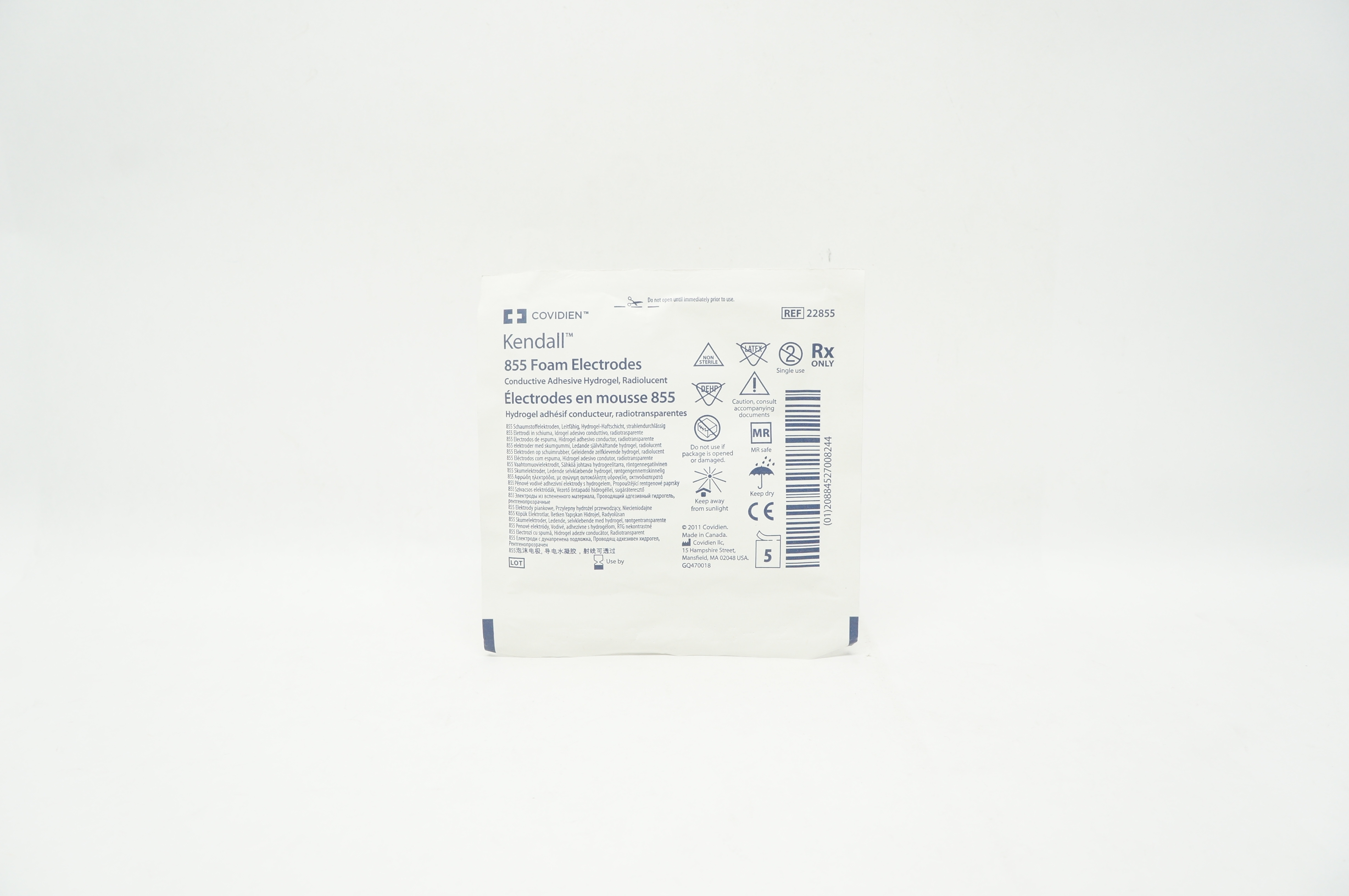 Covidien 22855 Kendall 855 Foam Electrodes (x) - Pack of 5