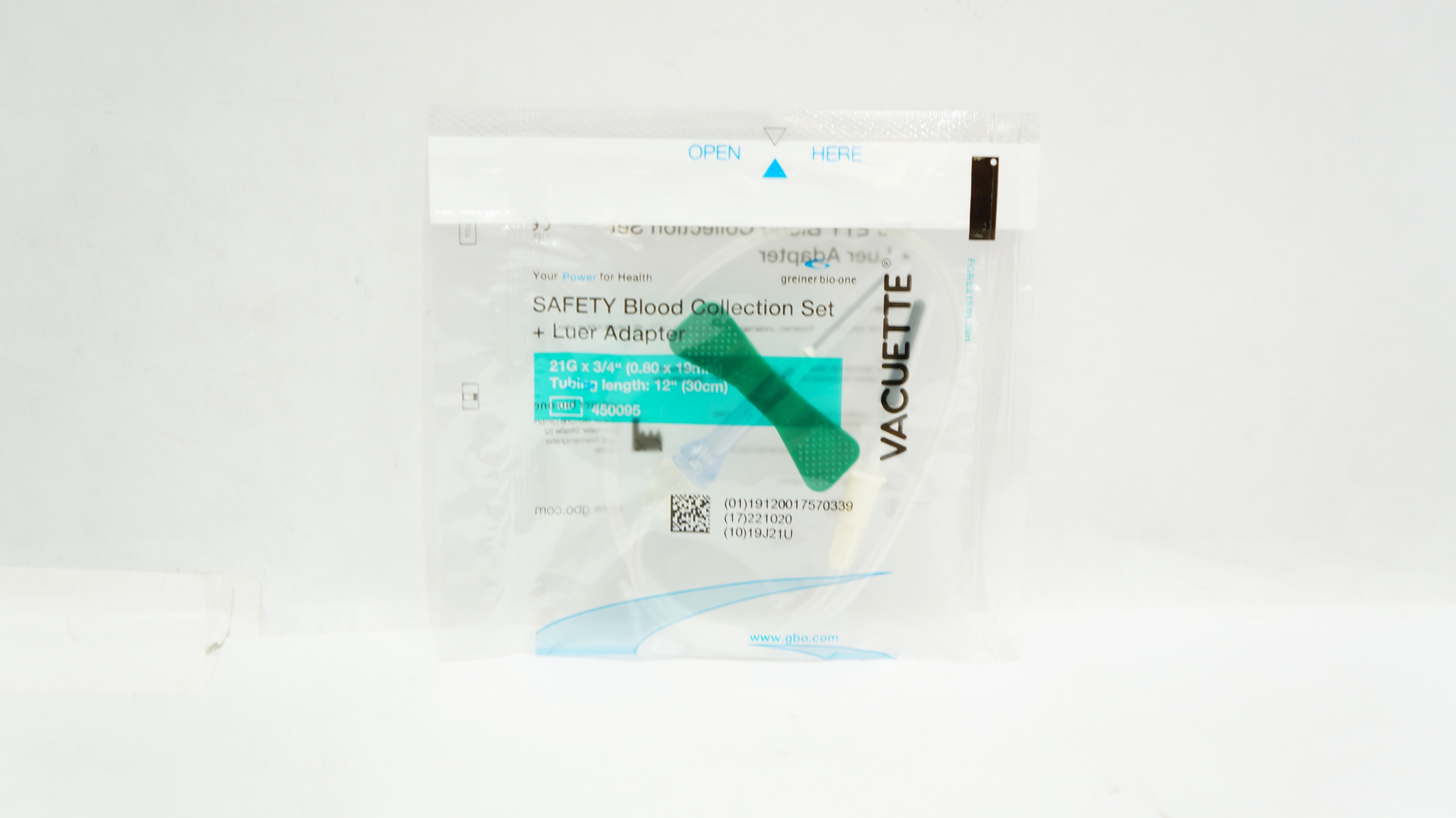 Greiner BioOne 450095 VACUETTE SAFETY Blood Collection Set 21G x 3