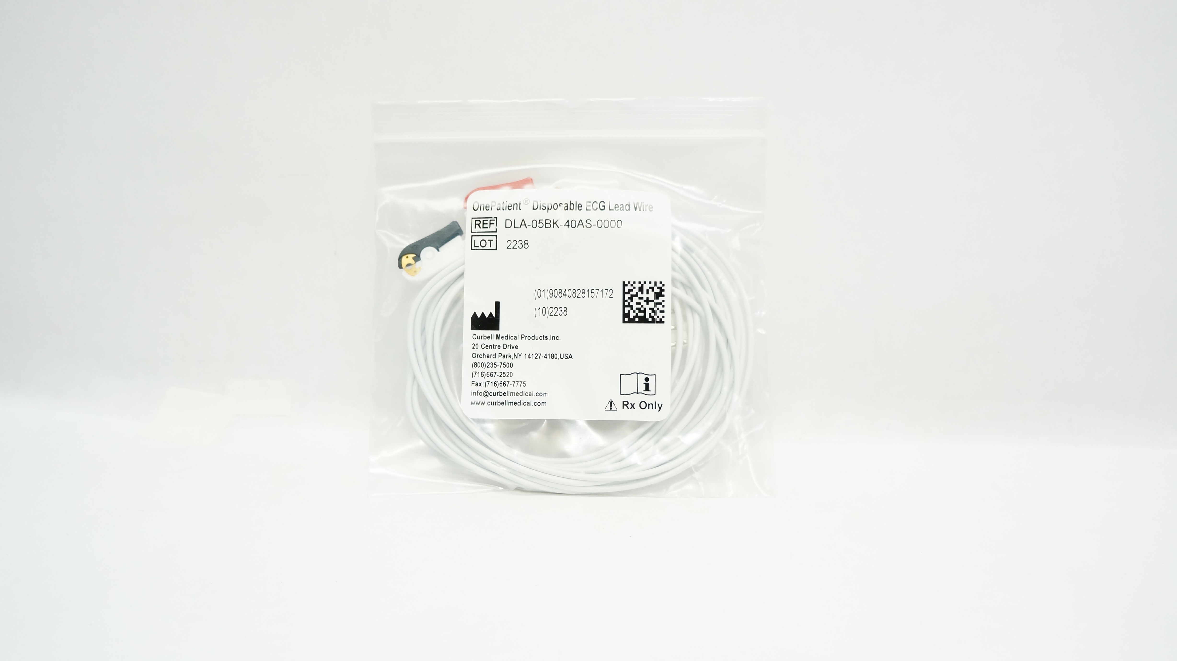 Curbell Medical DLA-05BK-40AS-0000 OnePatient Disposable ECG Lead Wire