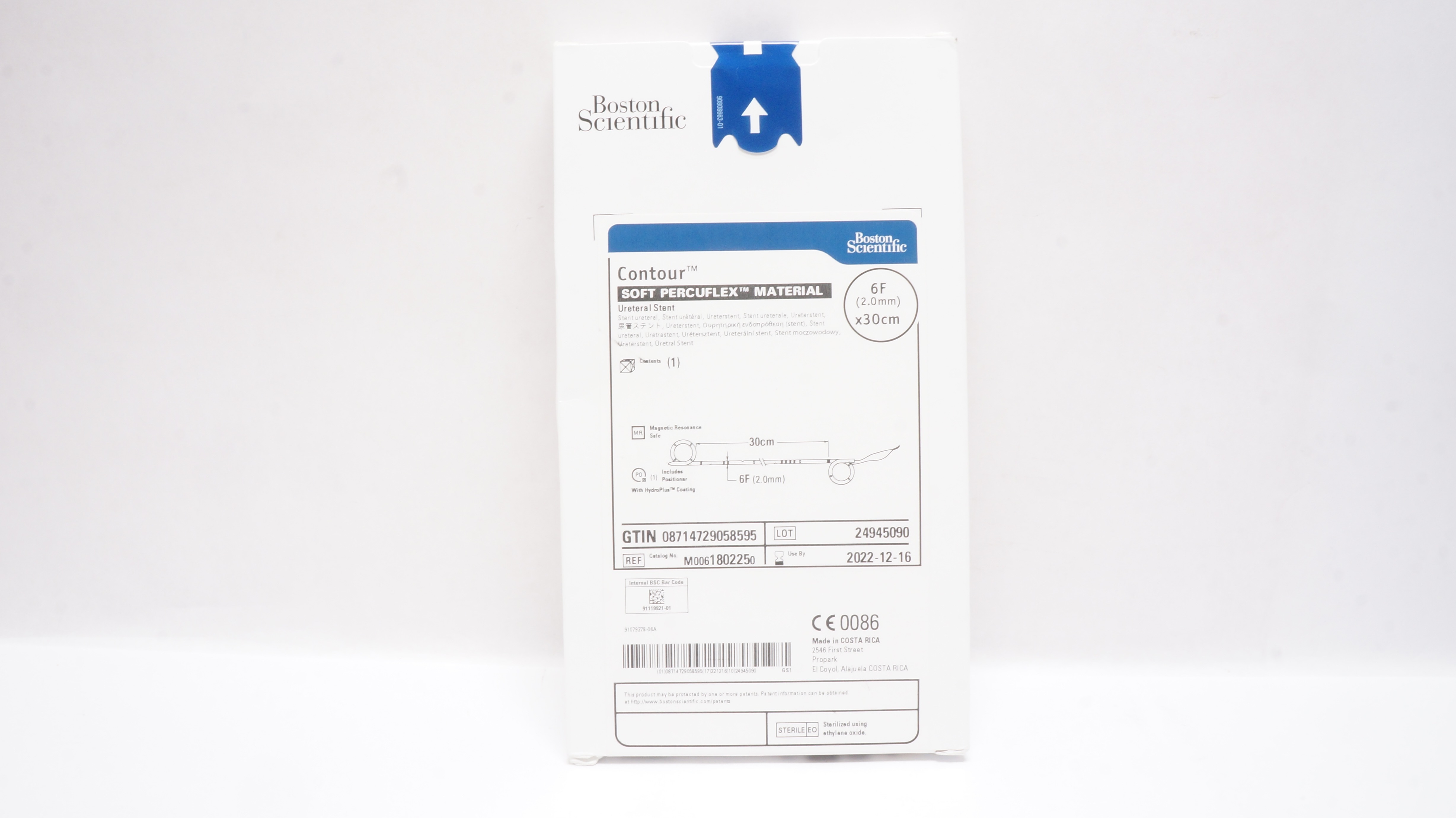 Boston Scientific 180225 Soft Percuflex Material, Ureteral Stnt 6F x 30cm (x)