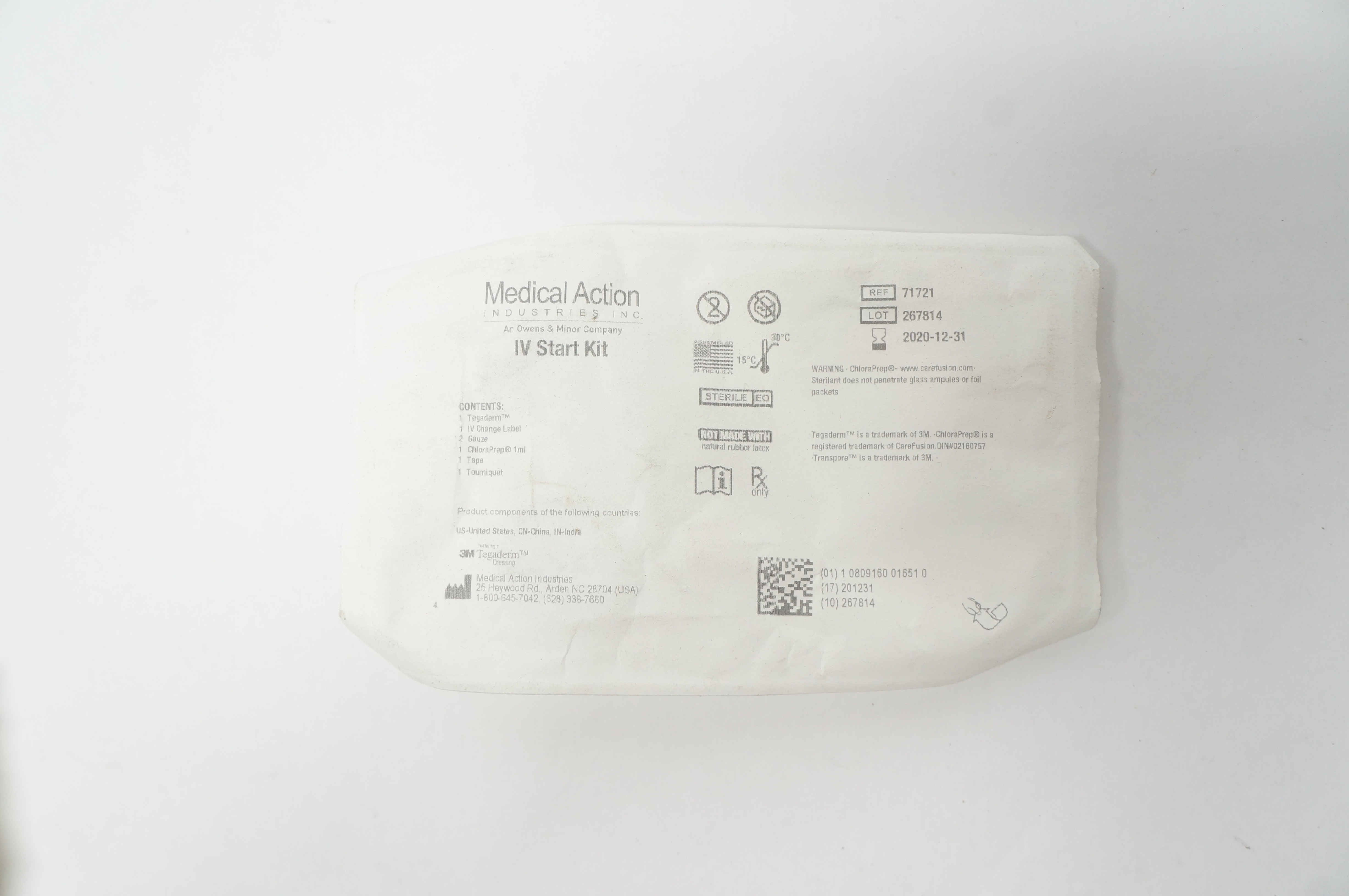 Medical Action Industries 71721 3M Tegaderm IV Start Kit (x)