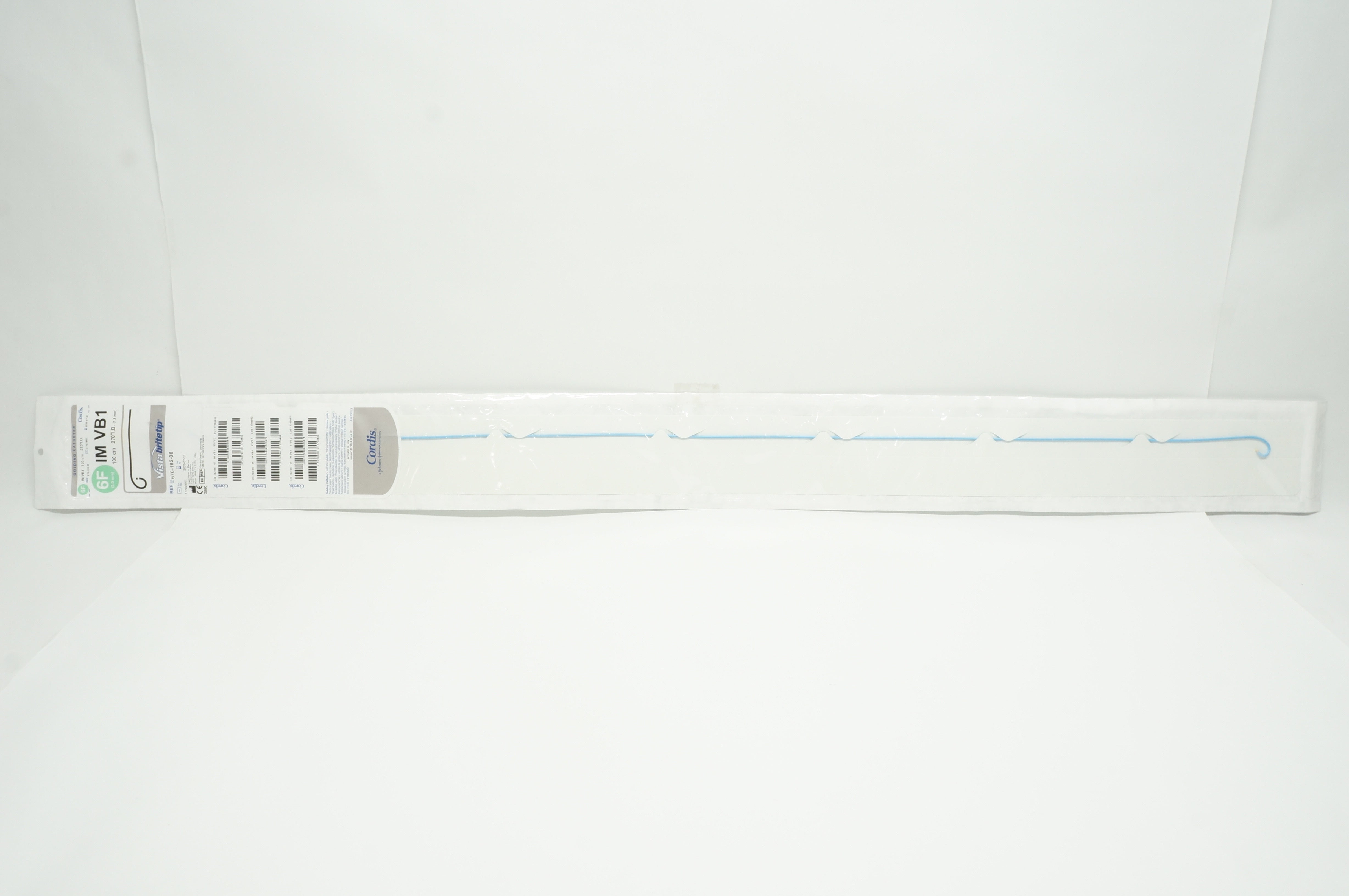 Cordis 670-192-00 Vistabritetip Guiding Cath 6F IM VB1 100cm x 0.070inch (x)