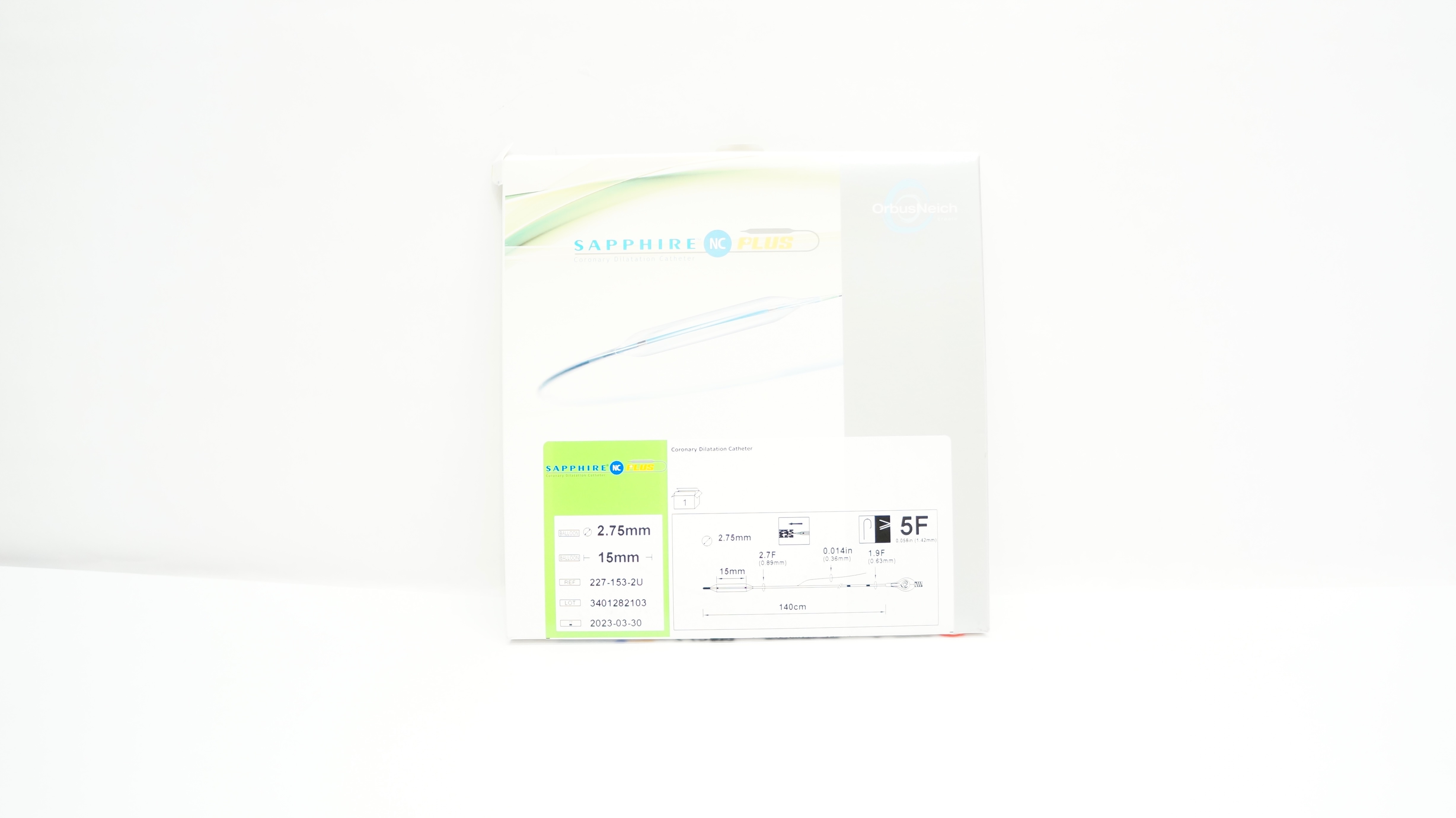 OrbusNeich Medical 227-153-2U Sapphire NC Plus PTCA Baloon 2.75mm x 15mm (x)