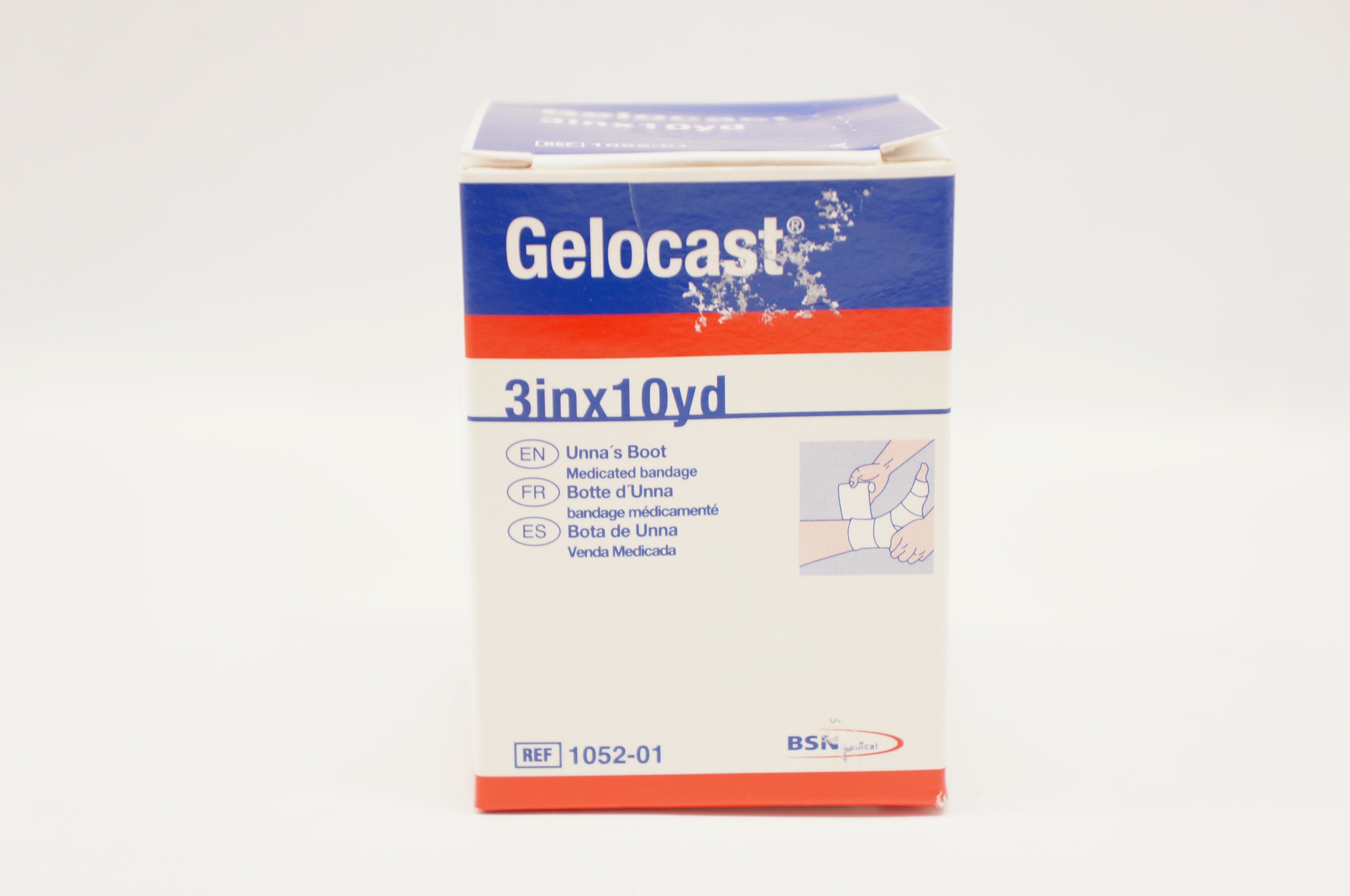 BSN Medical 1052-01 Gelocast Unna's Boot Medicated Bandage 3inch x 10yd