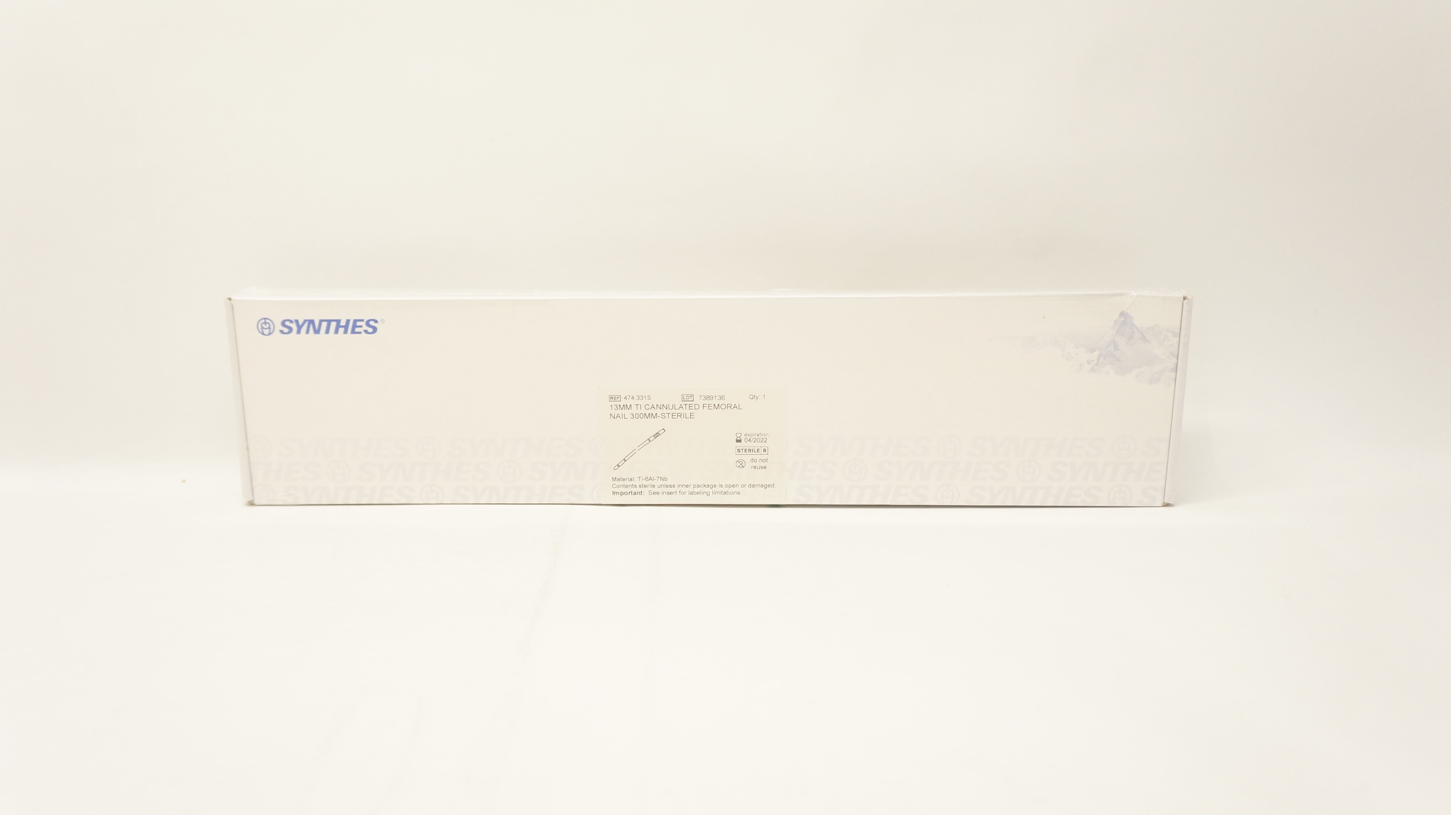 Synthes 474.331S 13mm Ti Cannulated Femoral Nail 300mm