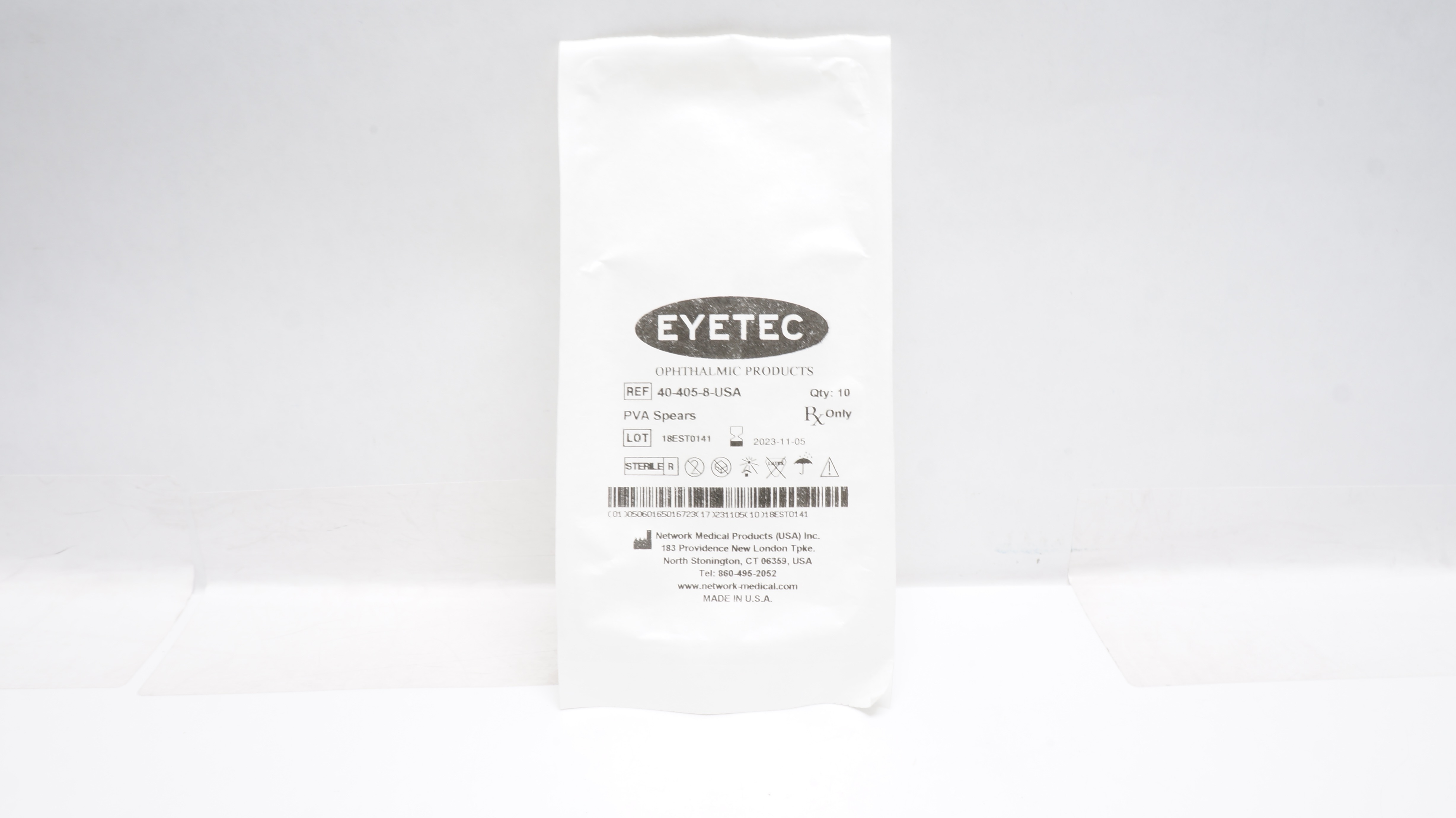 Network Medical 40-405-8-USA EYETEC PVA Spears (x) - Pack of 10