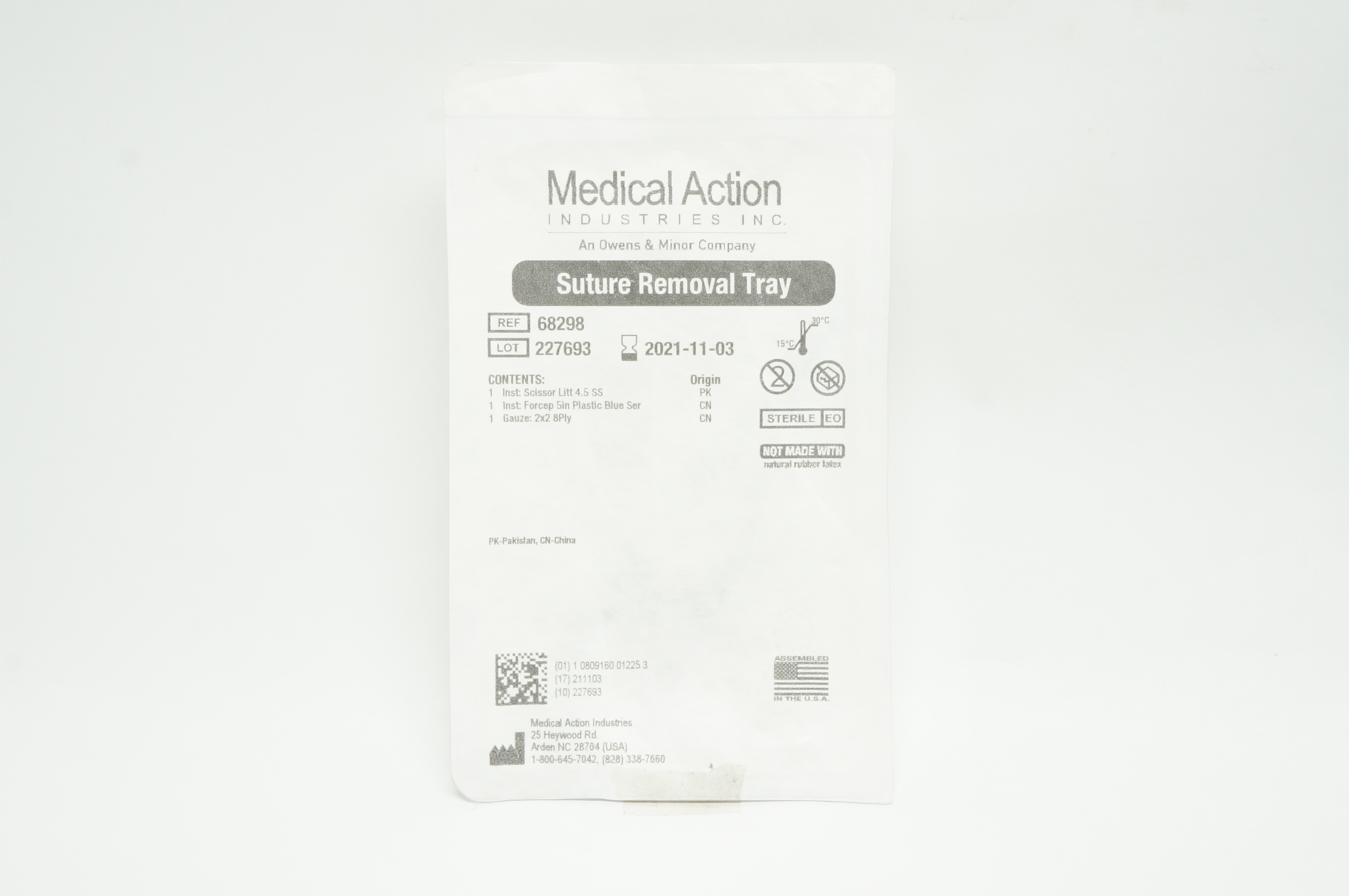 Medical Action 68298 Stre Removal Tray