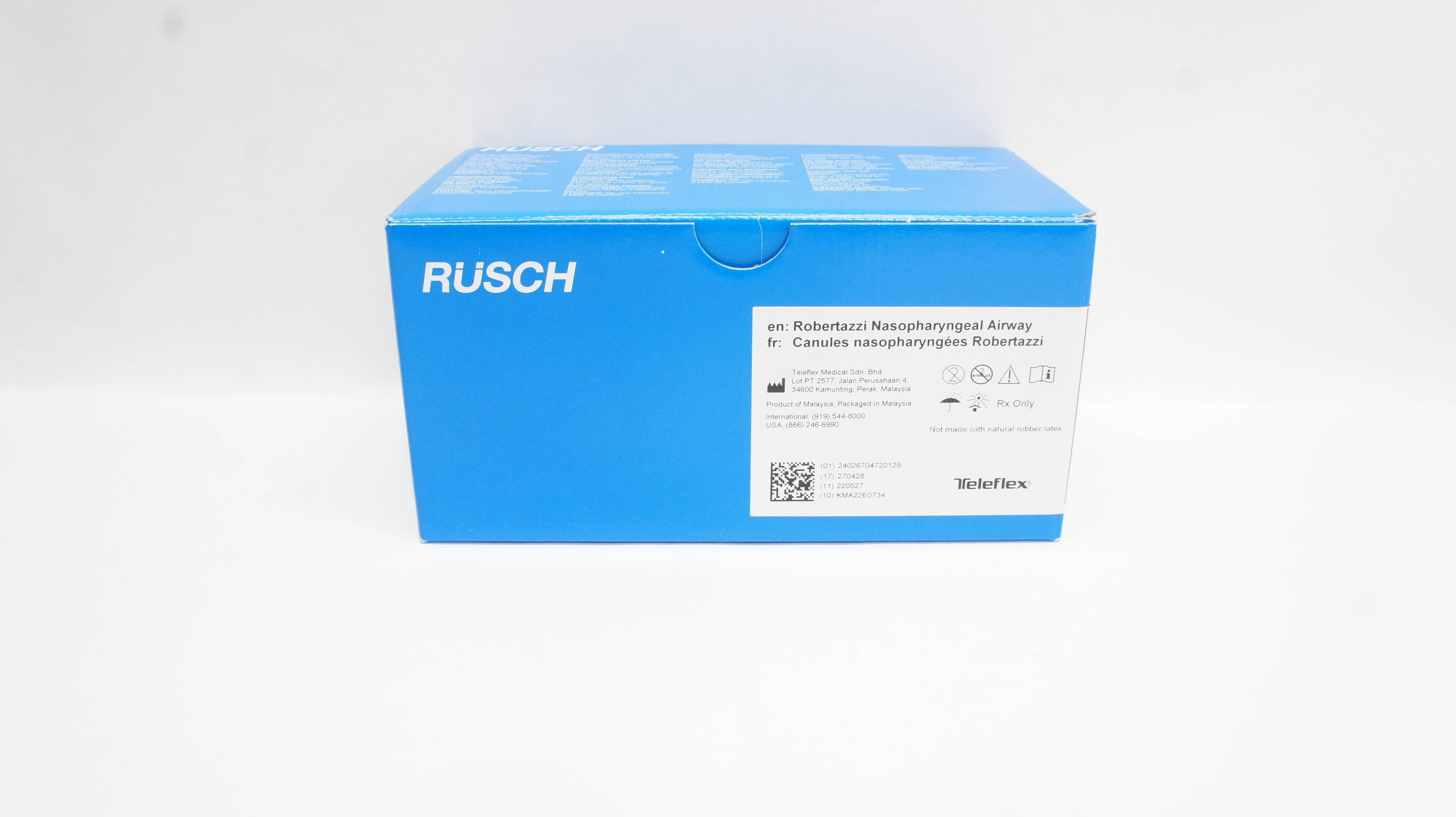 Teleflex 123132 Rusch Robertazzi Nasopharyngeal Airway 32Fr OD 10.7mm-Box of 10