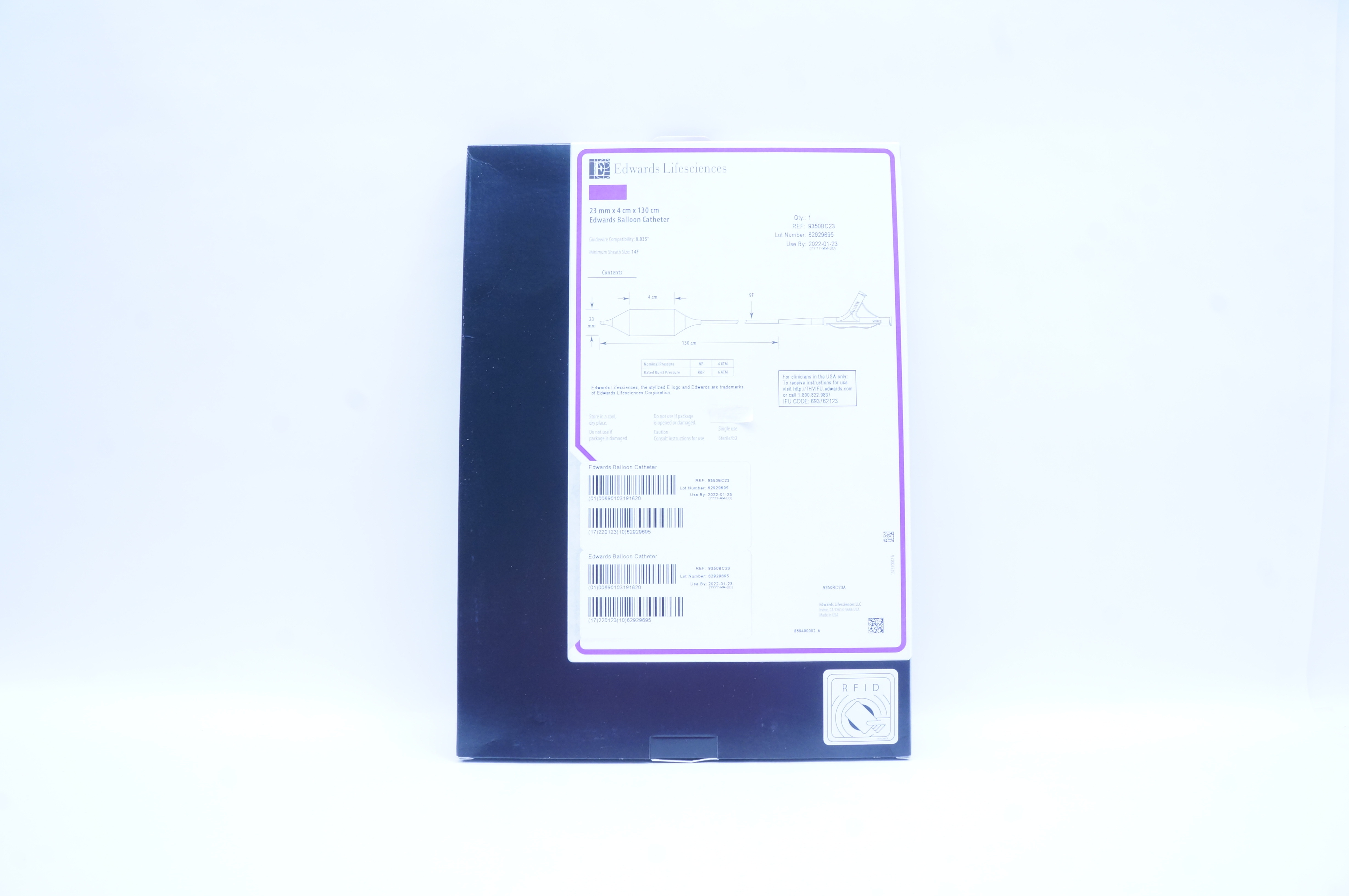 Edwards Lifesciences 9350BC23 Edwards Balloon Cath. 23 mm x 4 cm 130 cm