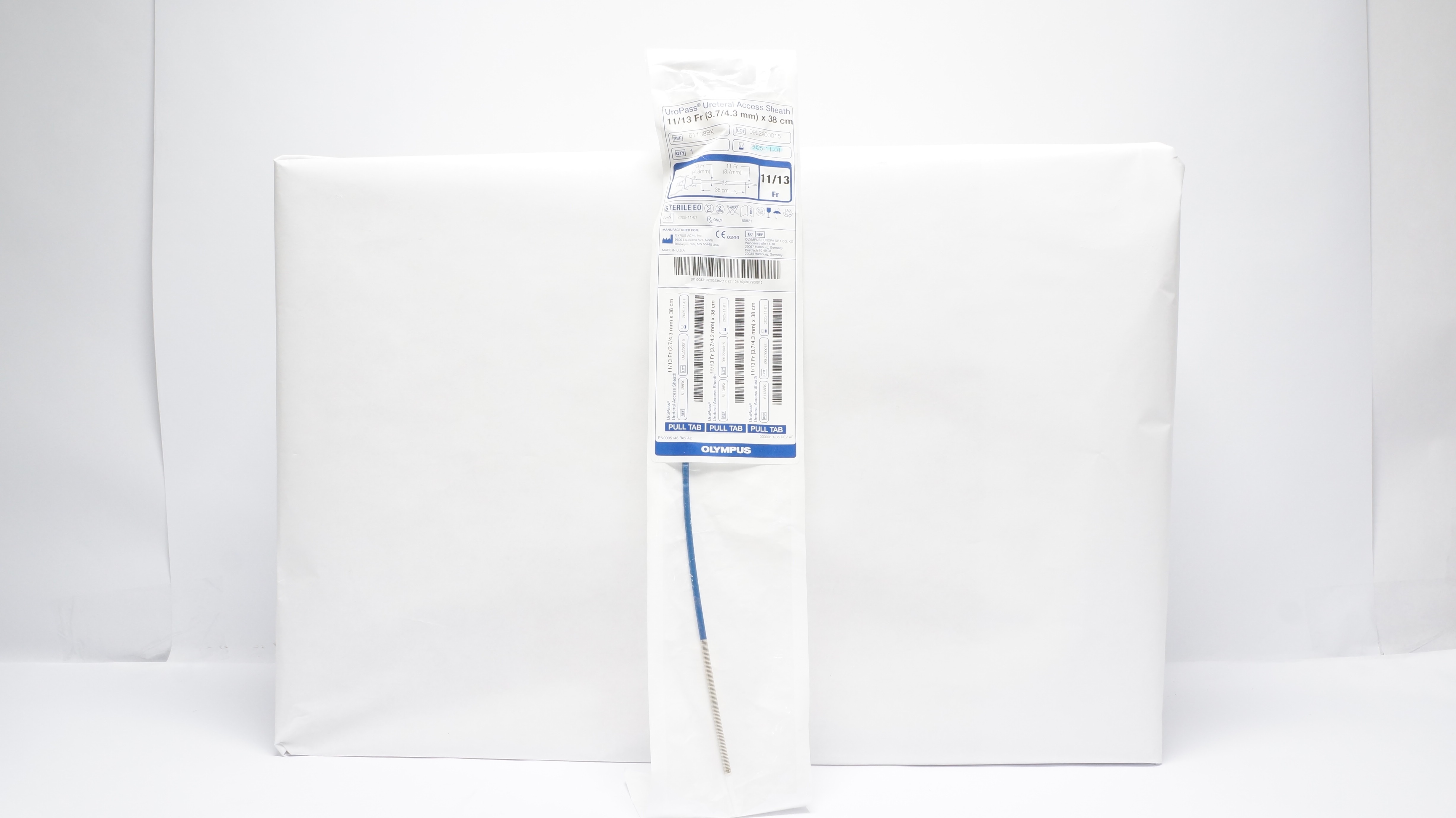 Gyrus Acmi 61138BX UroPass Ureteral Access Sheath 11/13Fr x 38cm