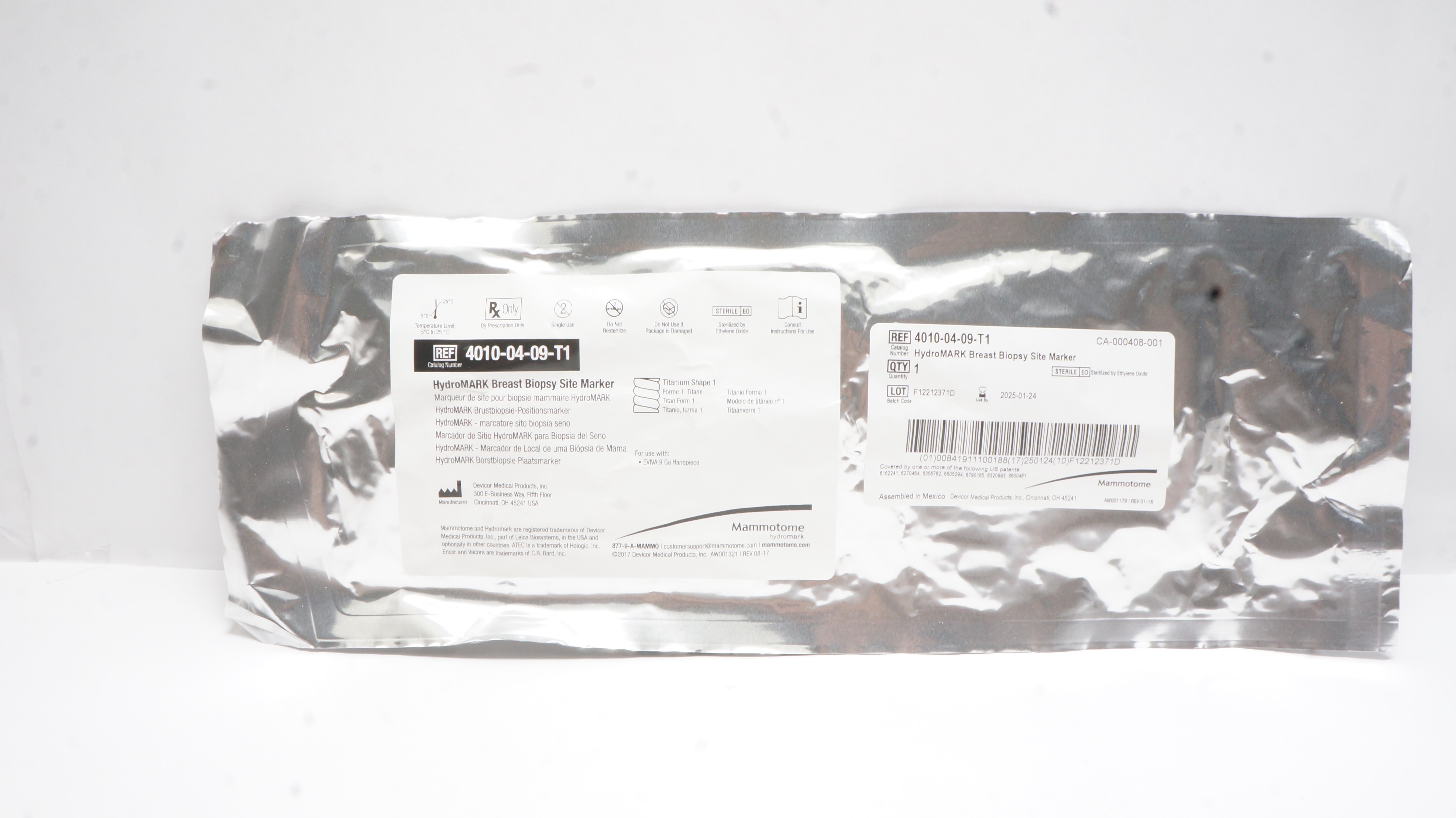 Devicor Medical 4010-04-09-T1 HydroMARK Breast Biopsy Site Marker