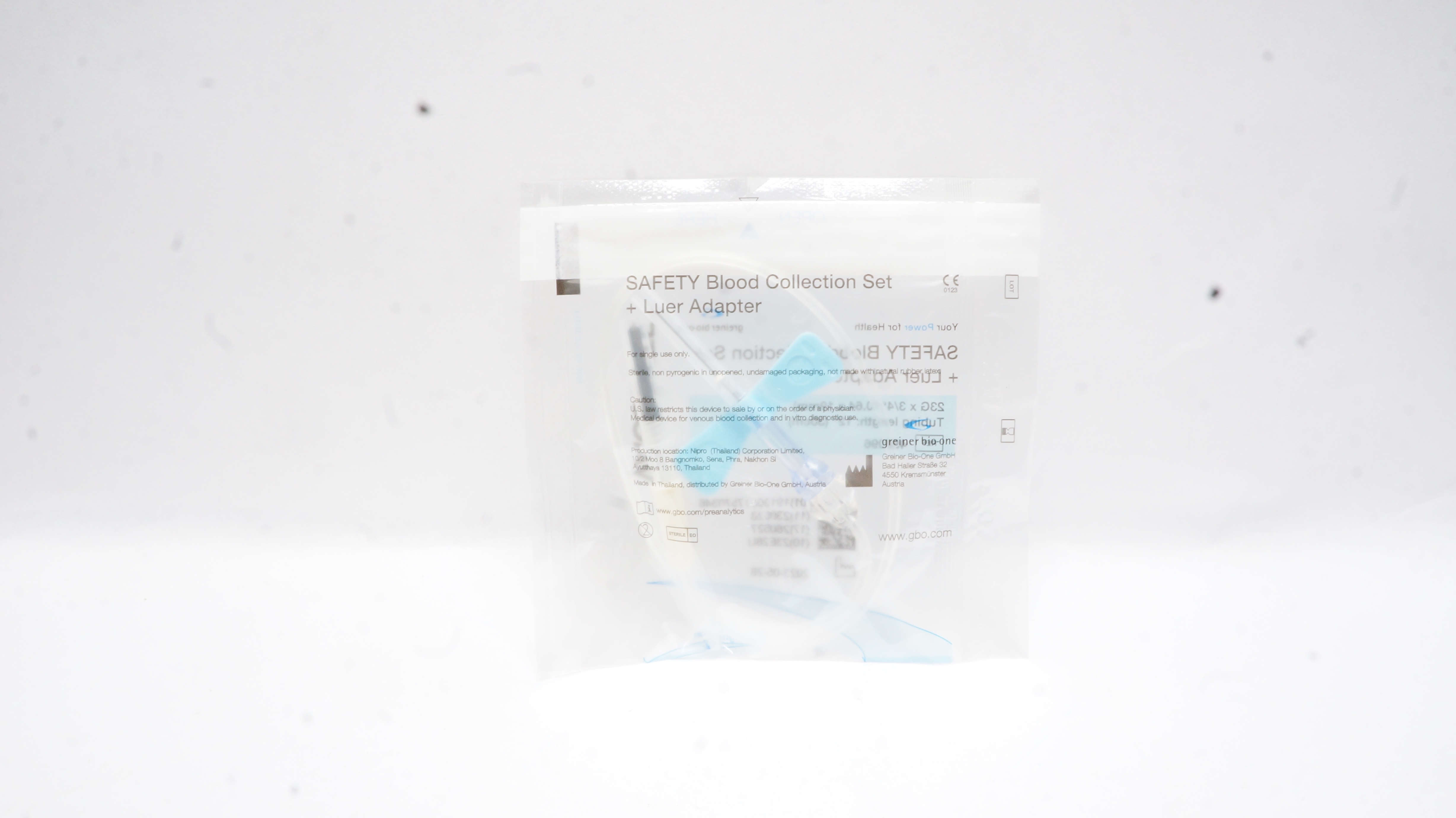 Greiner BioOne 450096 Vacuette Safety Blood Collection Set 23G x 3/4 x