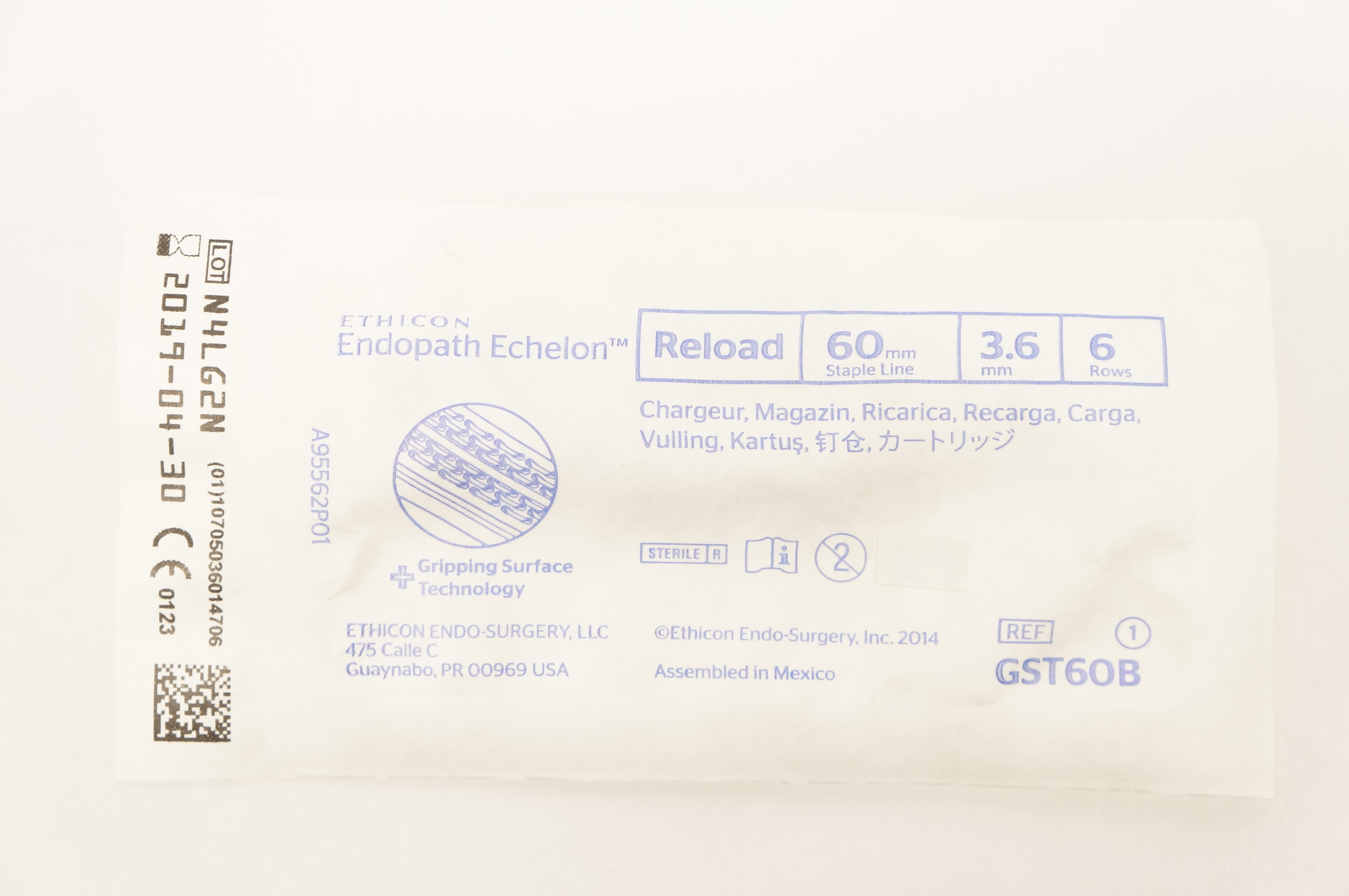 Ethicon GST60B Echelon Endopath Reload 60mm x 3.6mm, 6 Rows (x)