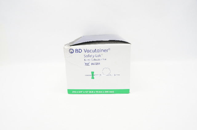 BD 367281 Safety-Lok Blood Collection Set 21G x 3/4inch x 12inch - Box of 32