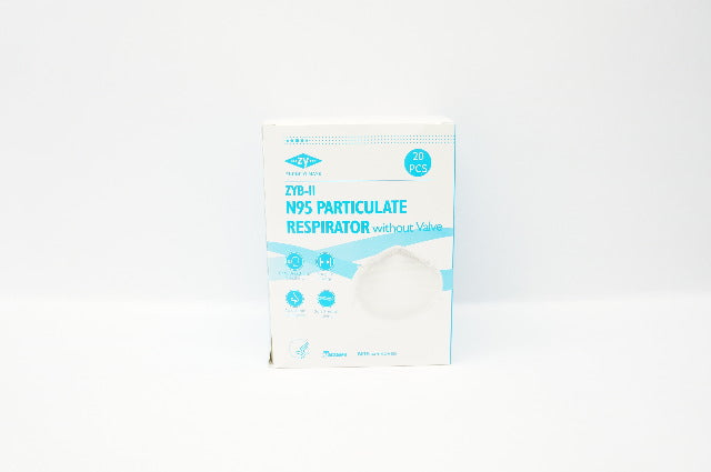 Zhong ZYB-II Nosh N95 Particulate Respirator without Valve (x) - Box of 20