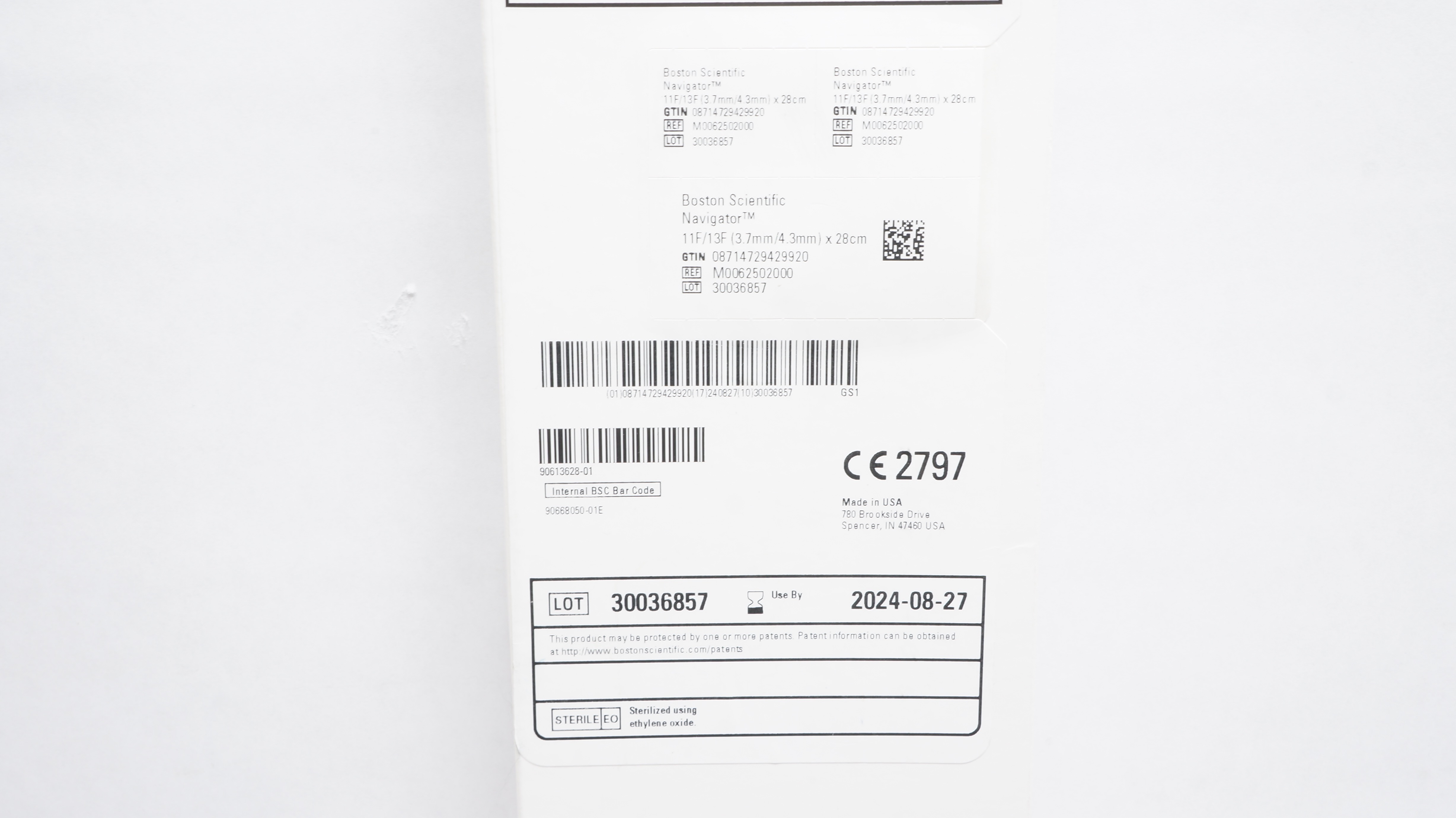 ok4521610確認 Boston Scientific M0062502000 Navigator Ureteral Access Sheath Set