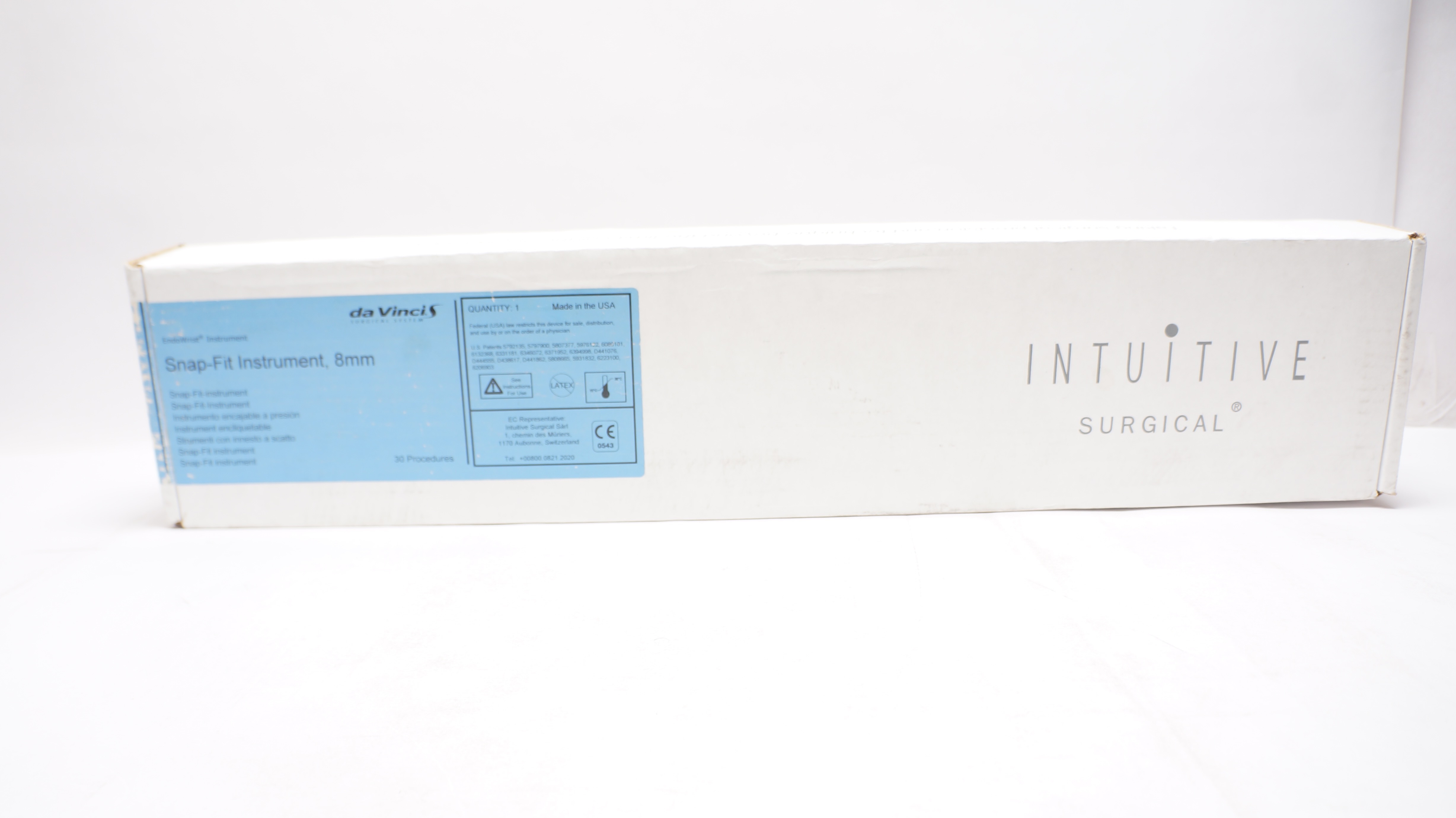 Intuitive 420157-04 Da VinciS EndoWrist Snap-Fit Instrument, 8mm - 30uses