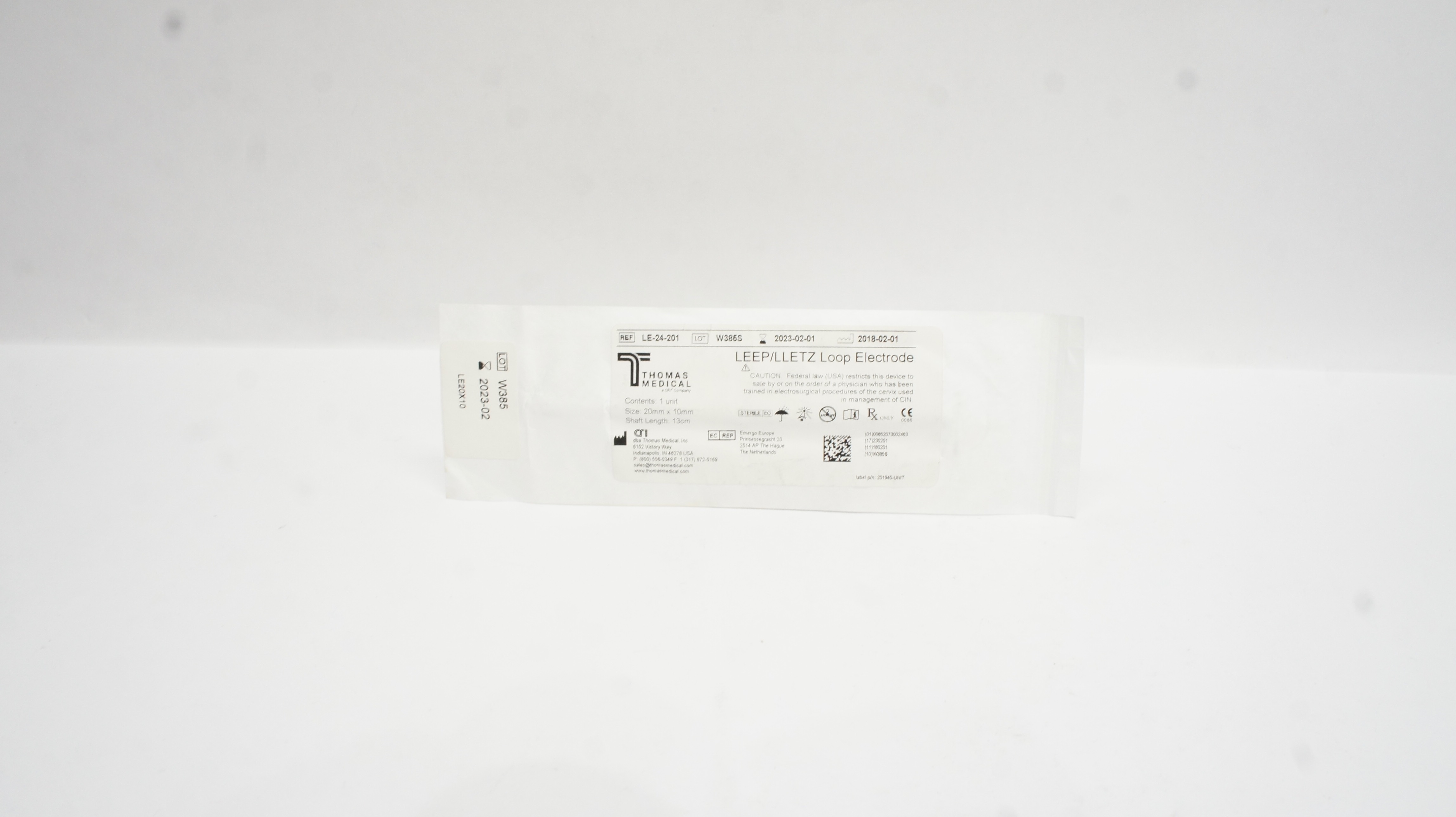 Thomas Medical LE-24-201 LEEP/ LLETZ Loop Electrode 20x10mm Shaft Length 13mm(x)