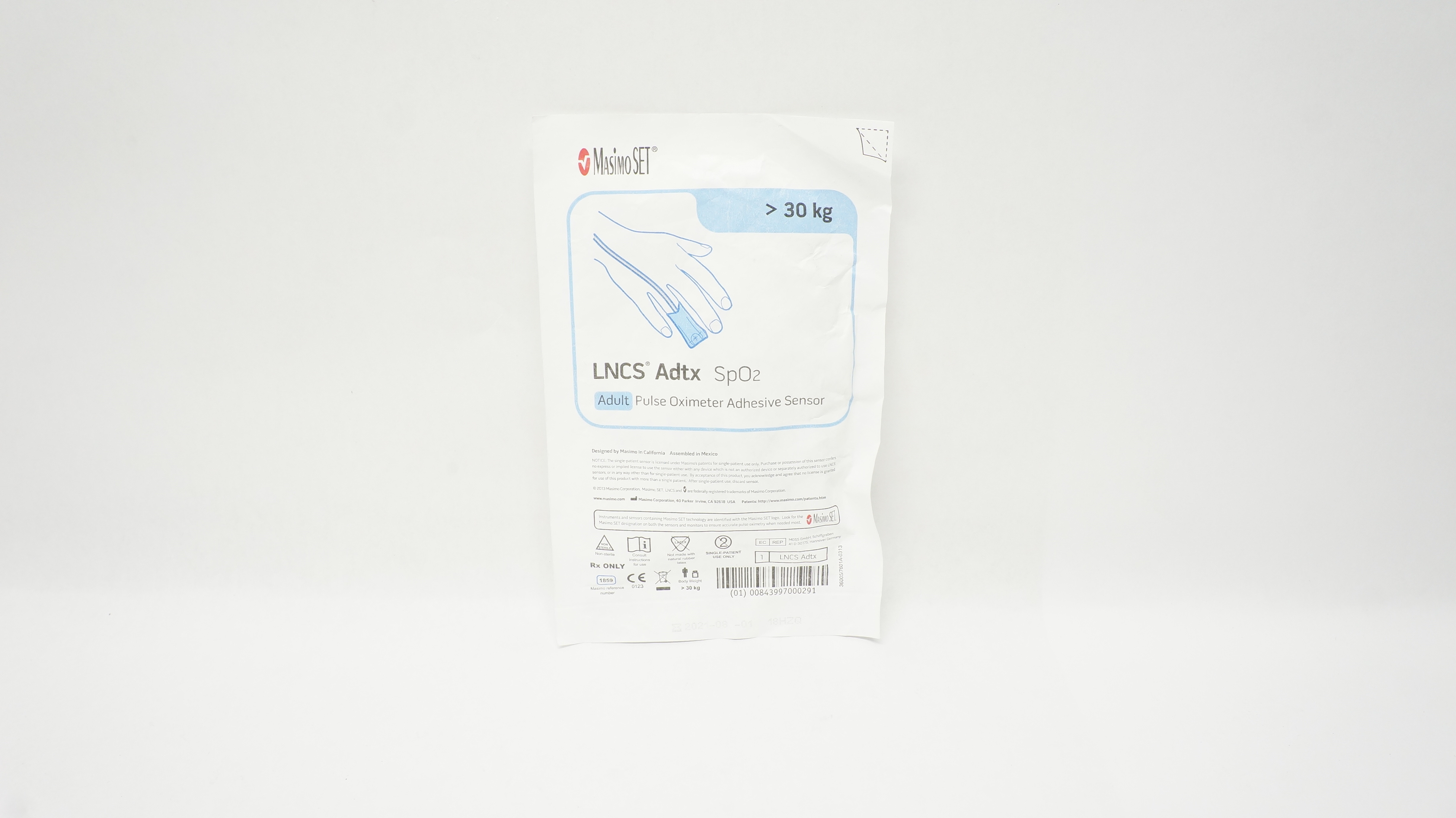 MasimoSet 1859 Neo SpO2 Neonatal/Adult Pulse Oximeter Adhesive Sensor >30kg (x)