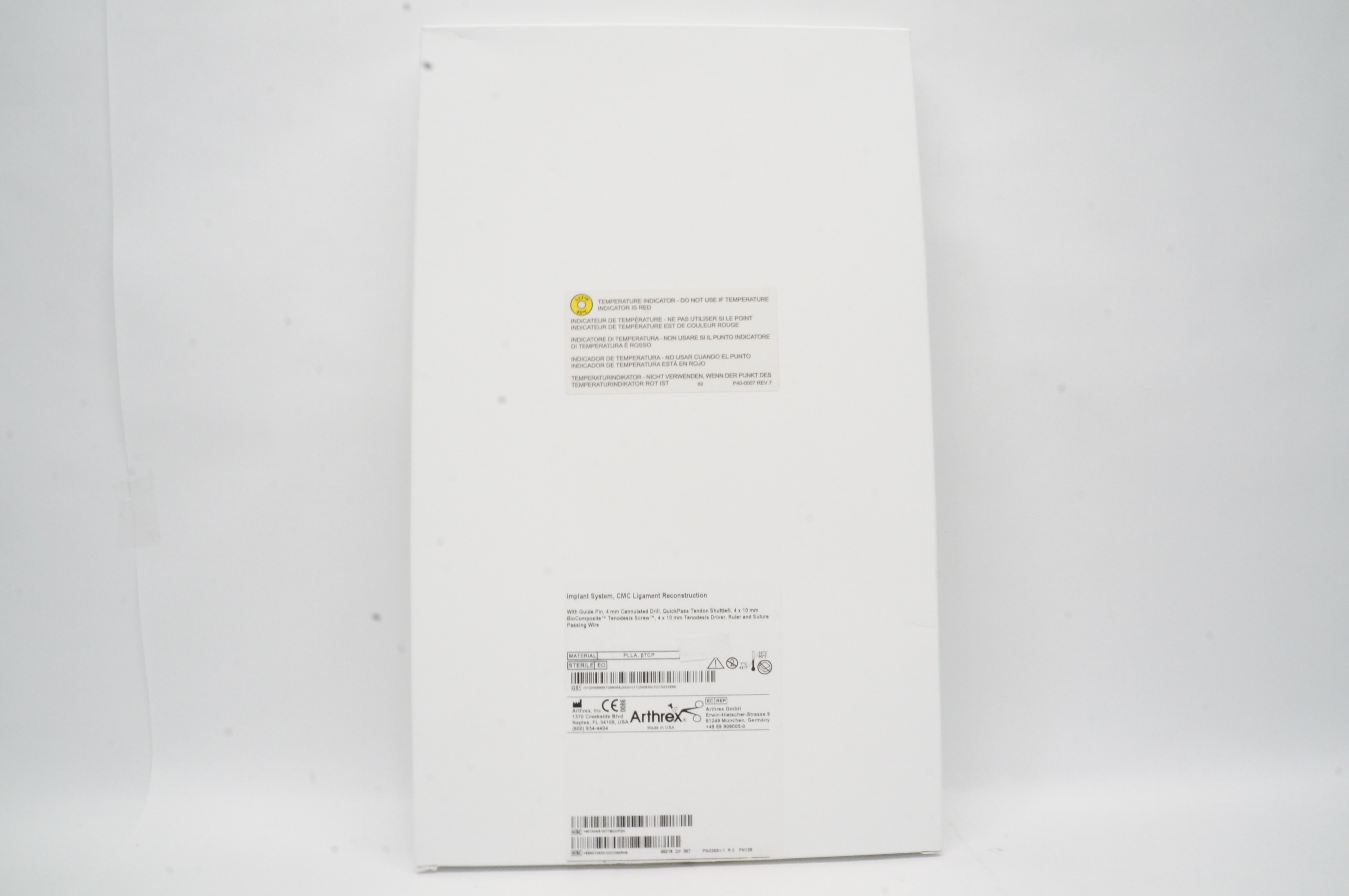 Arthrex AR-1677BC-CP Implant System CMC Ligament Reconstruction (x)