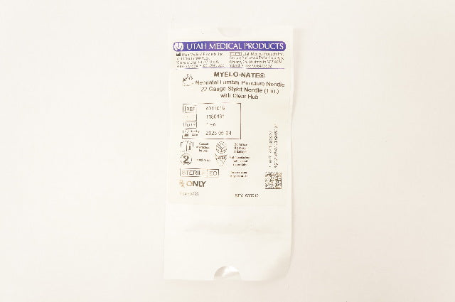 Utah Medical 4011019 Myelo-Nate Neonatal Lumber Puncture Ndle 22Ga