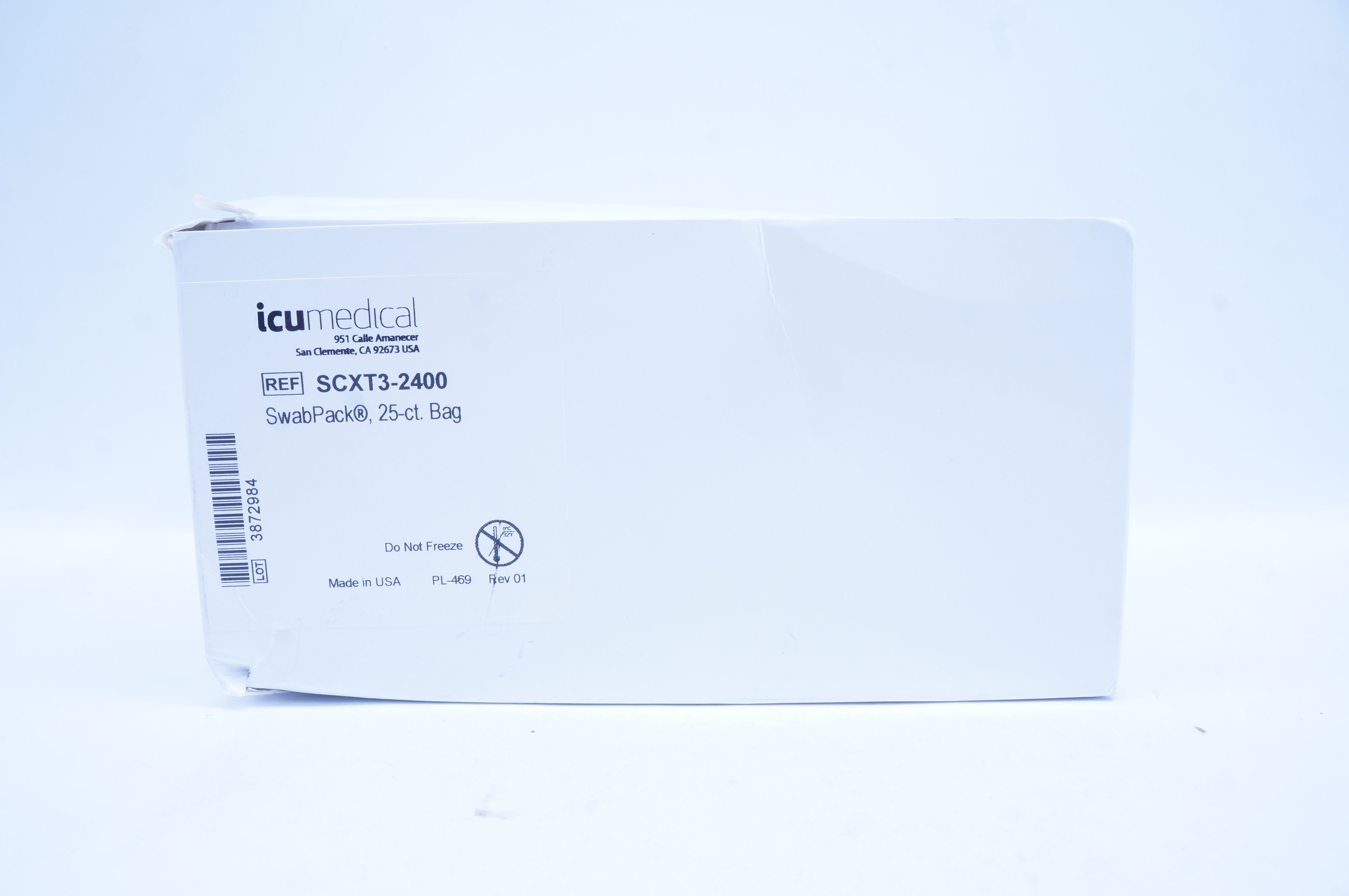 ICU Medical SCXT3-2400 SwabPack (x) - Box of 25