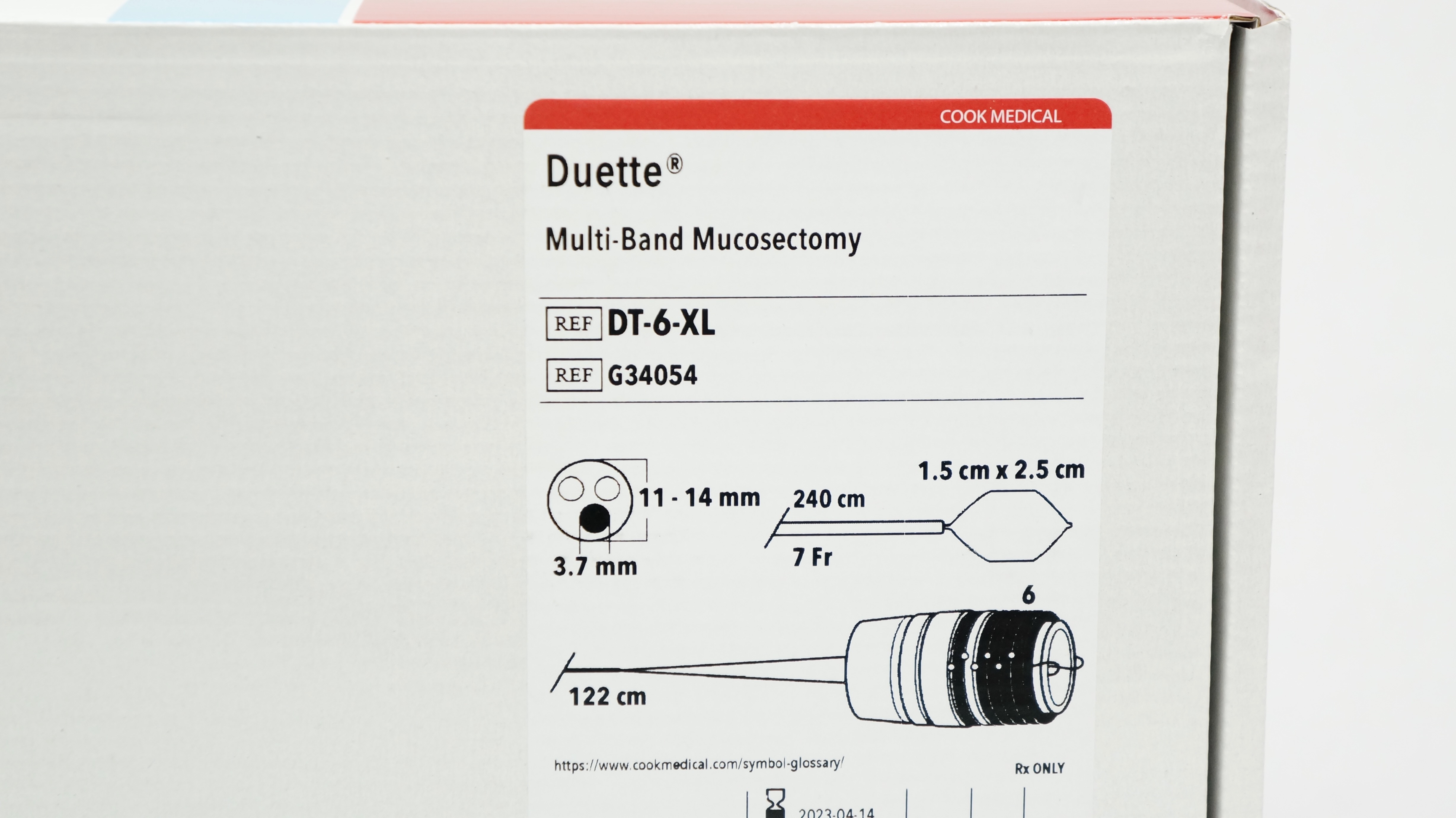 Cook Medical G34054 Duette Multi-Band Mucosectomy 7Fr x 240cm (x)