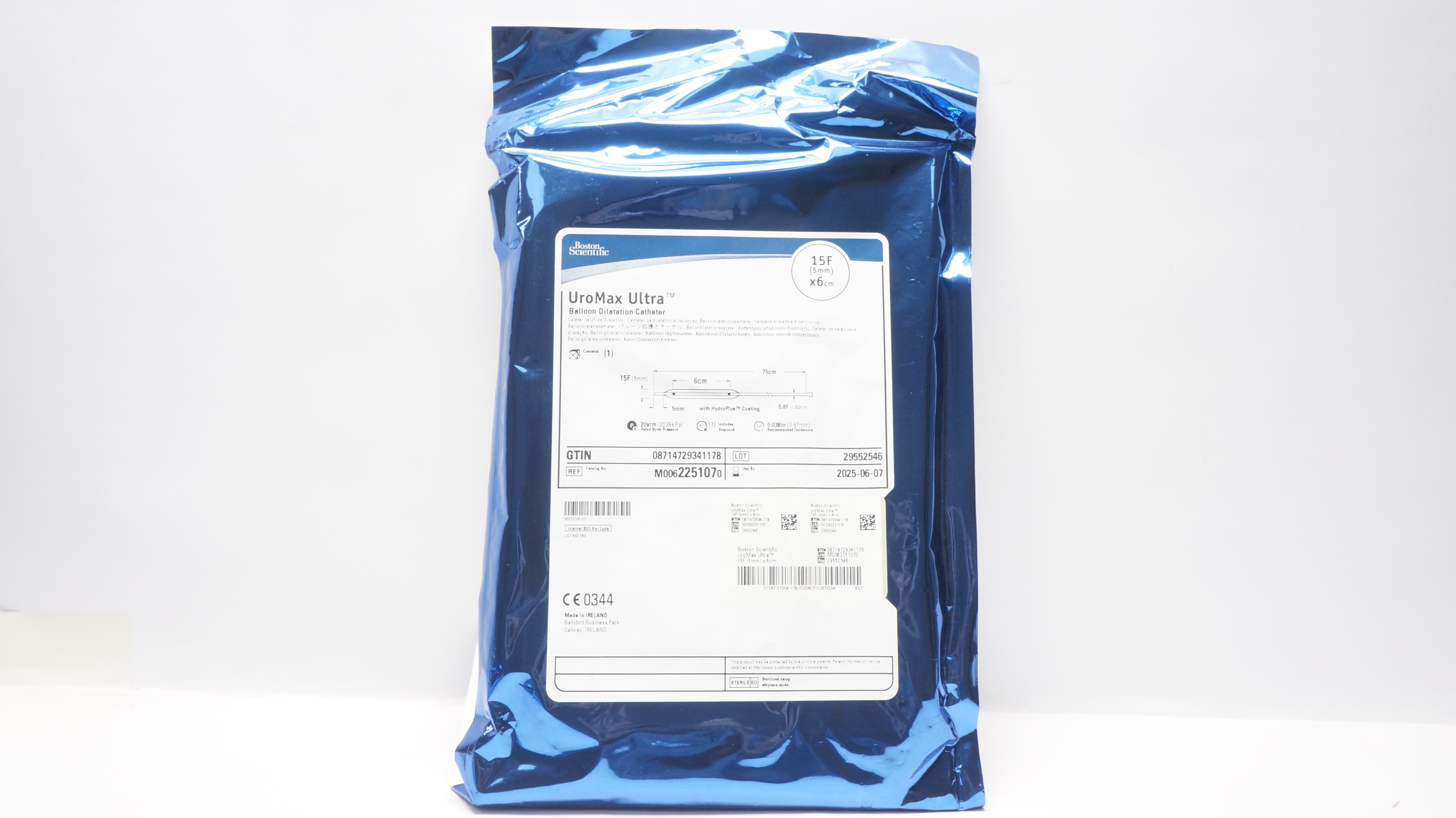 Boston Scientific M0062251070 UroMax Ultra Balloon Dilatation Cath. 15F x 6cm(x)